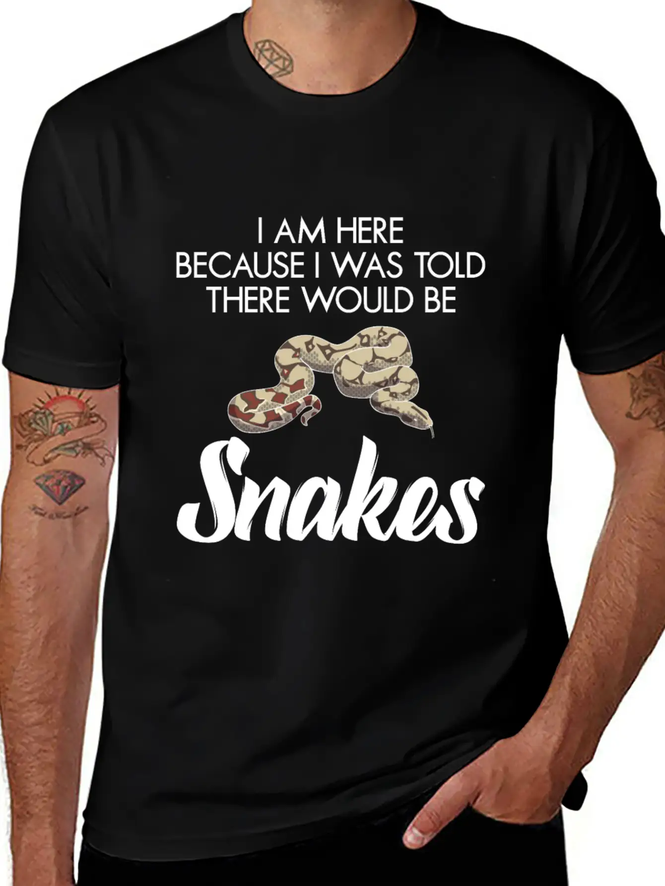 I Was Told There Would Be Snakes Basic Graphic T-Shirt – Daily Comfort In Soft Cotton