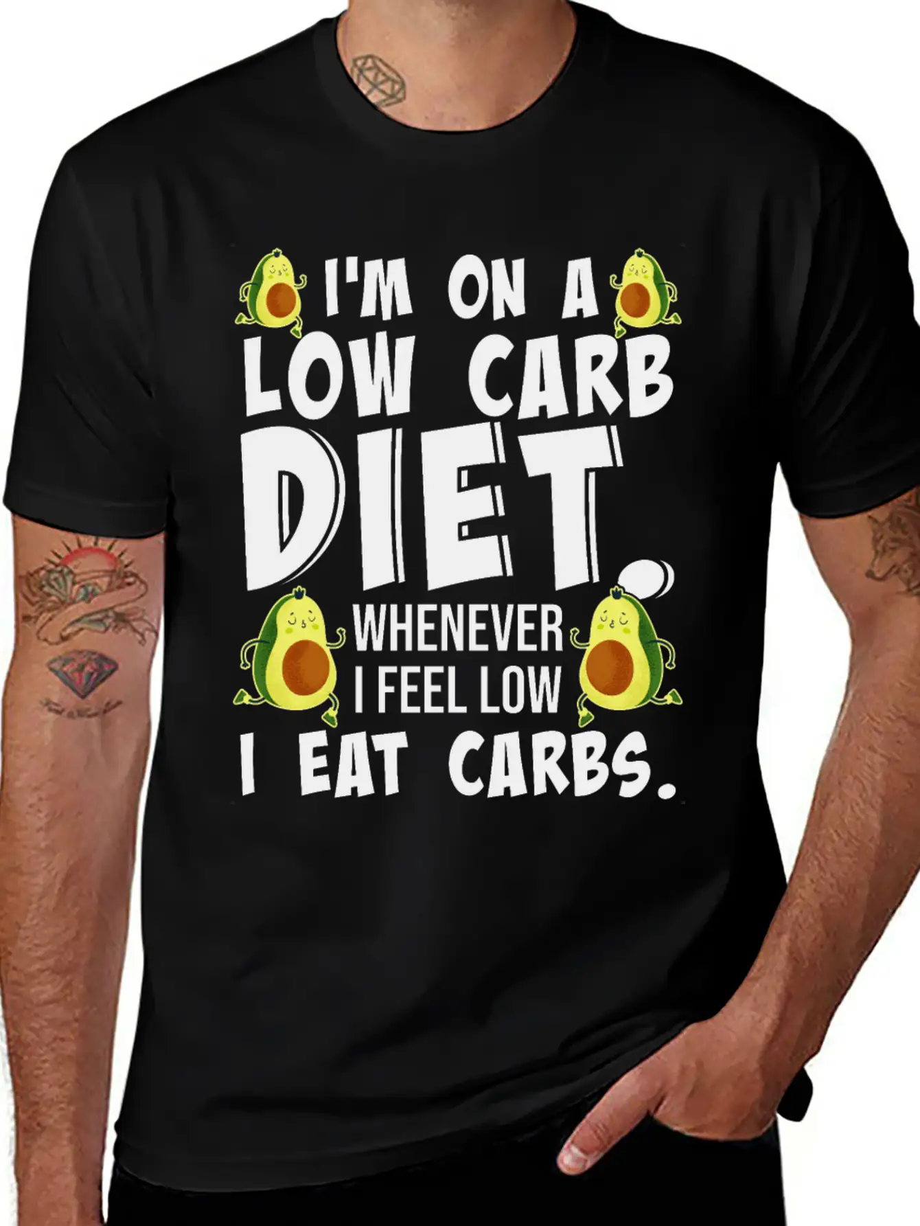 I'm On A Low Carb Lifestyle Diet Women Breathable Graphic T-Shirt – Perfect For Casual Days