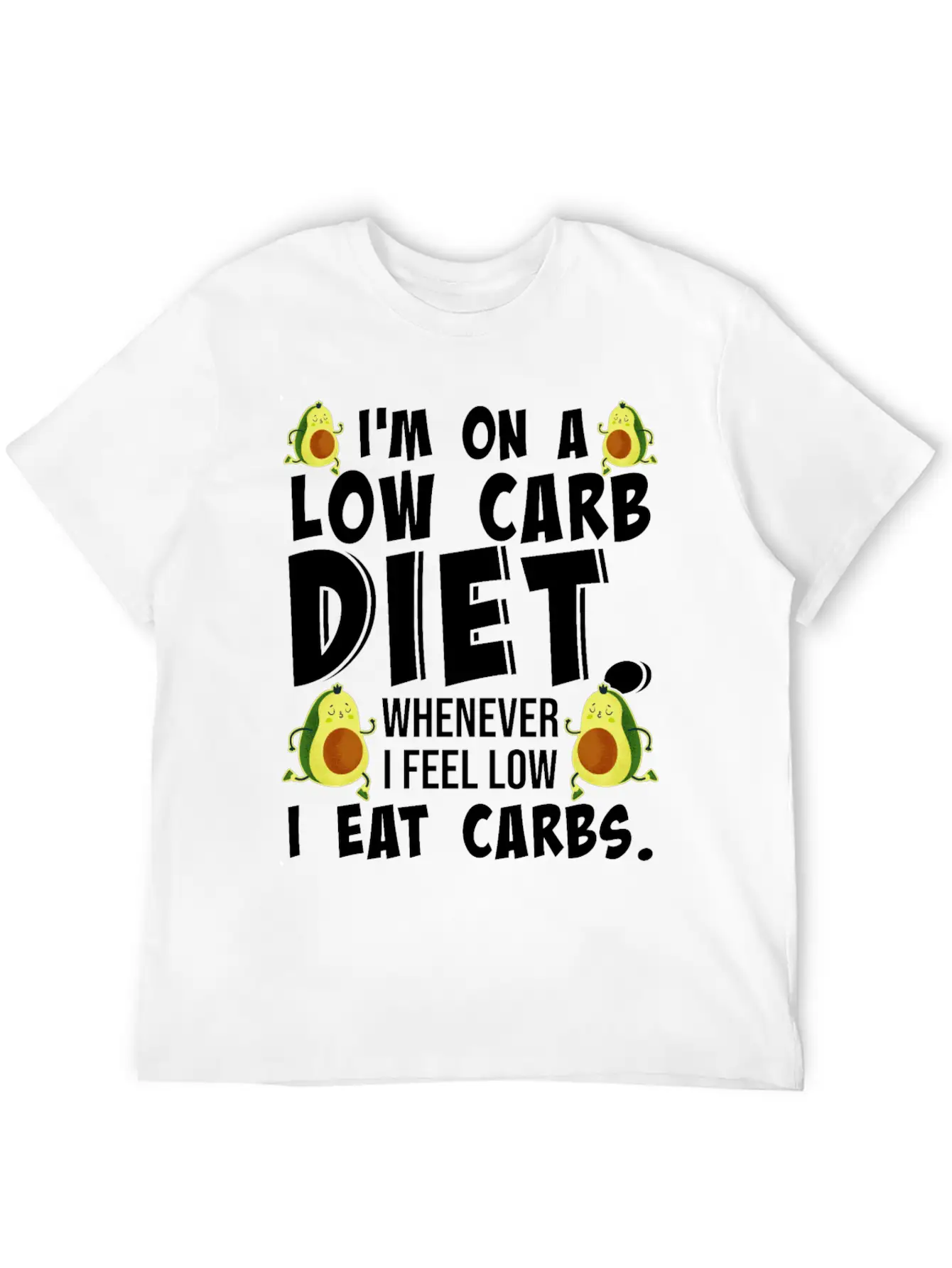 I'm On A Low Carb Lifestyle Diet Women Breathable Graphic T-Shirt – Perfect For Casual Days