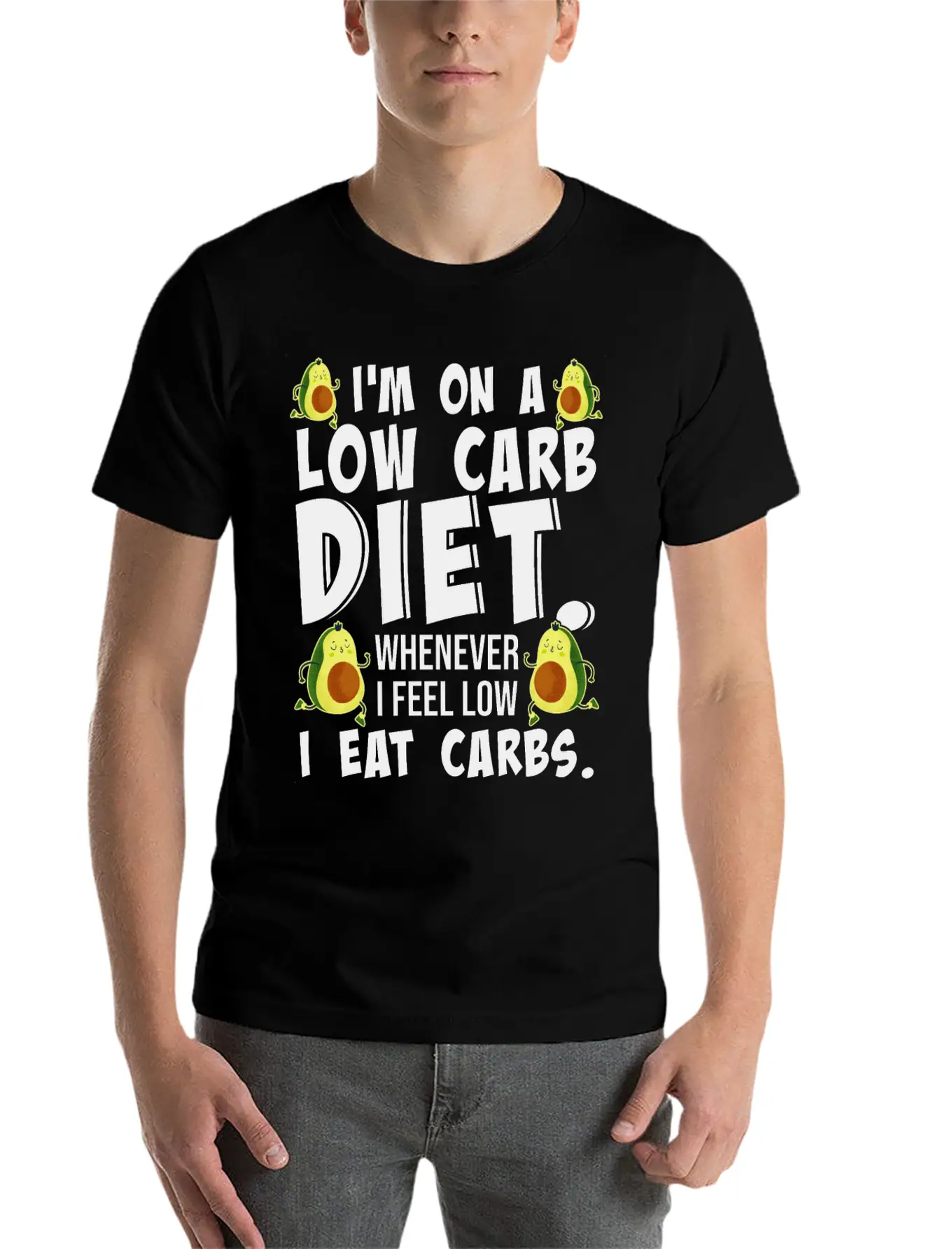 I'm On A Low Carb Lifestyle Diet Women Breathable Graphic T-Shirt – Perfect For Casual Days