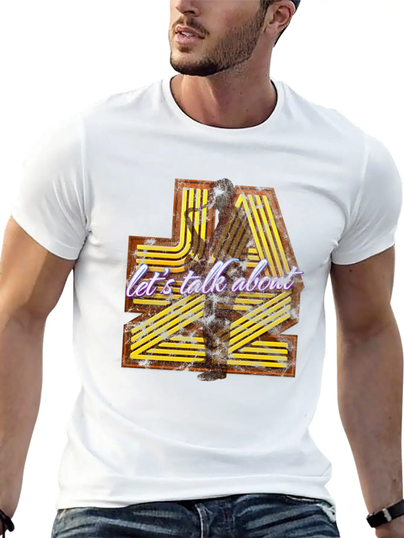 Jazz Retro Vintage Gift Basic Graphic T-Shirt – Daily Comfort In Soft Cotton