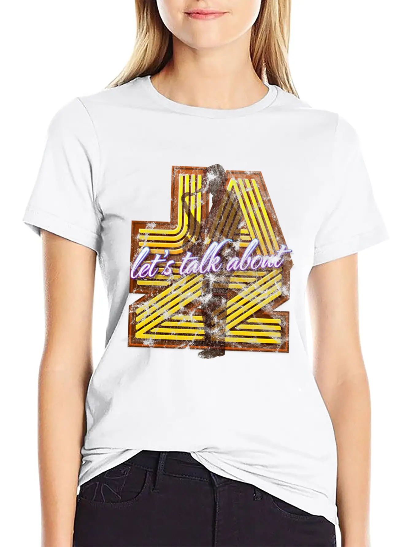 Jazz Retro Vintage Gift Basic Graphic T-Shirt – Daily Comfort In Soft Cotton