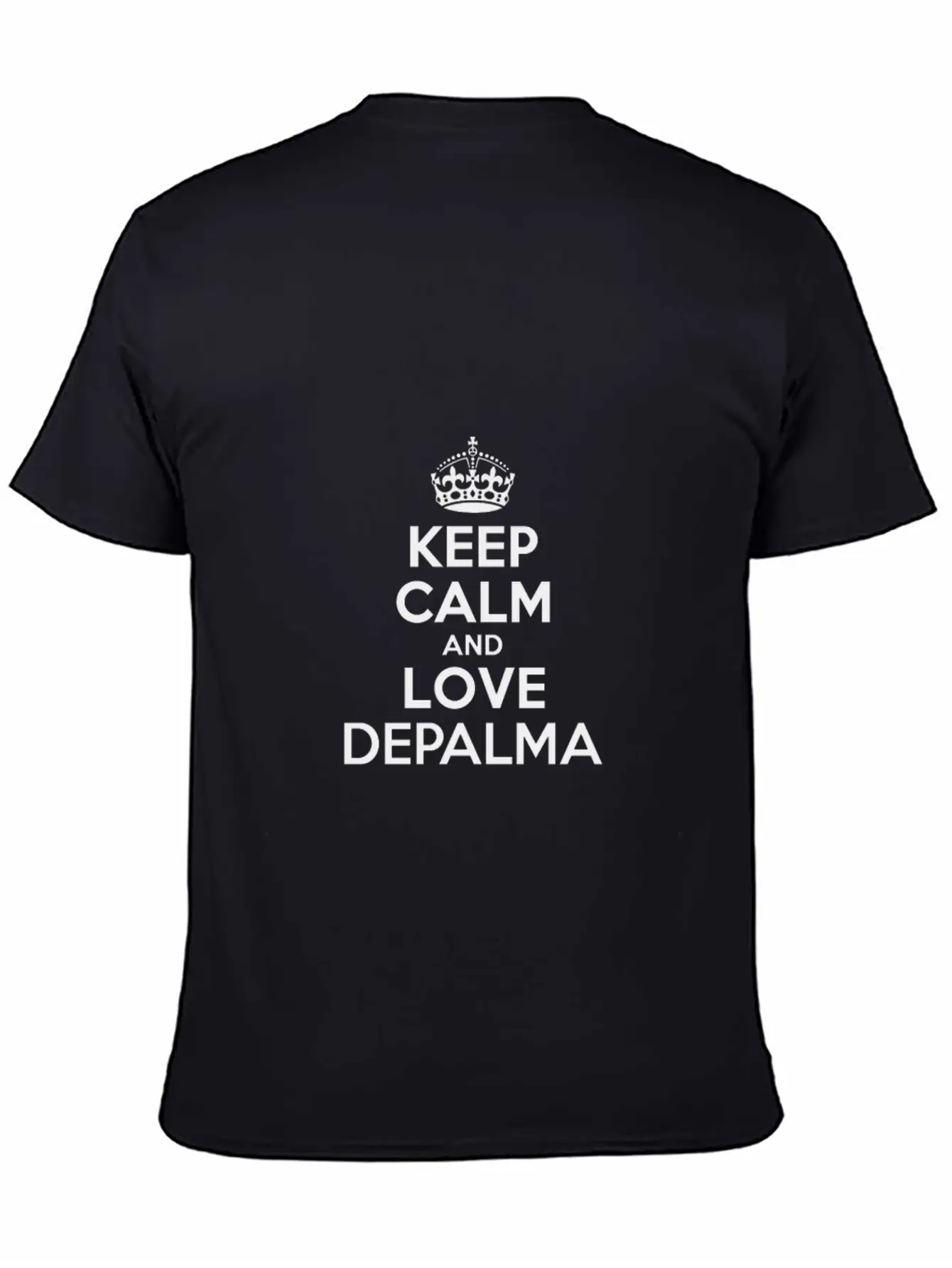 Keep Calm And Love Depalma Basic Graphic T-Shirt – Daily Comfort In Soft Cotton