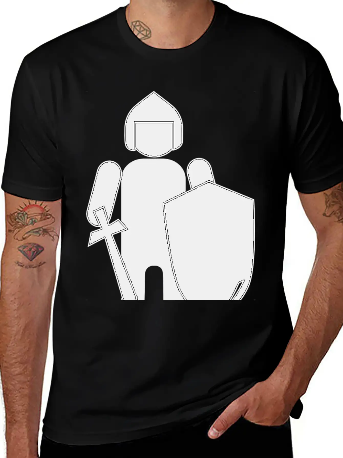 Krone Crown Koenig King Castle Schloss Tower Burg1 Basic Graphic T-Shirt – Daily Comfort In Soft Cotton