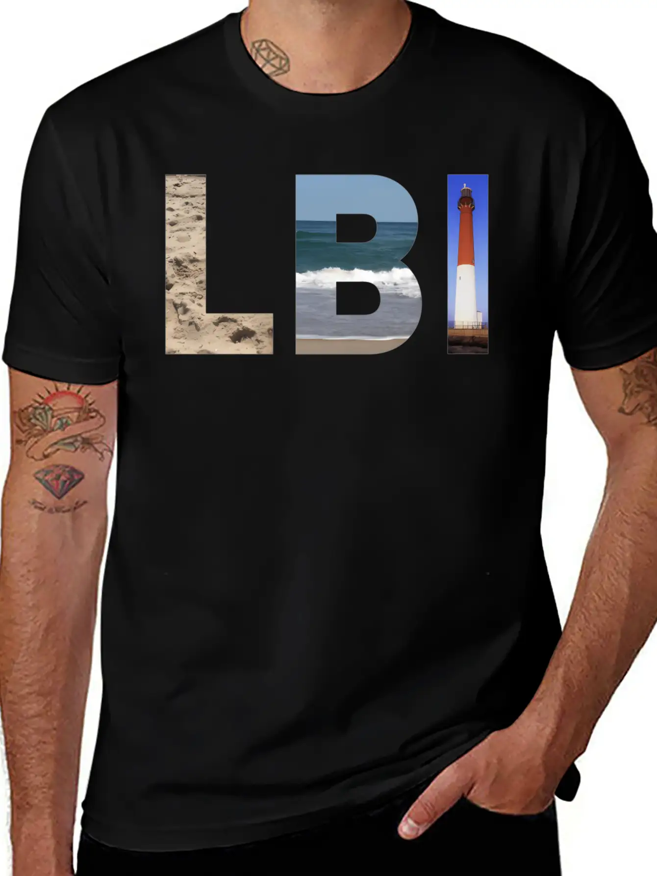 Lbi Long Beach Island Nj Photo Beach Ocean Timeless Short Sleeve Tee – Comfy And Minimalist Design