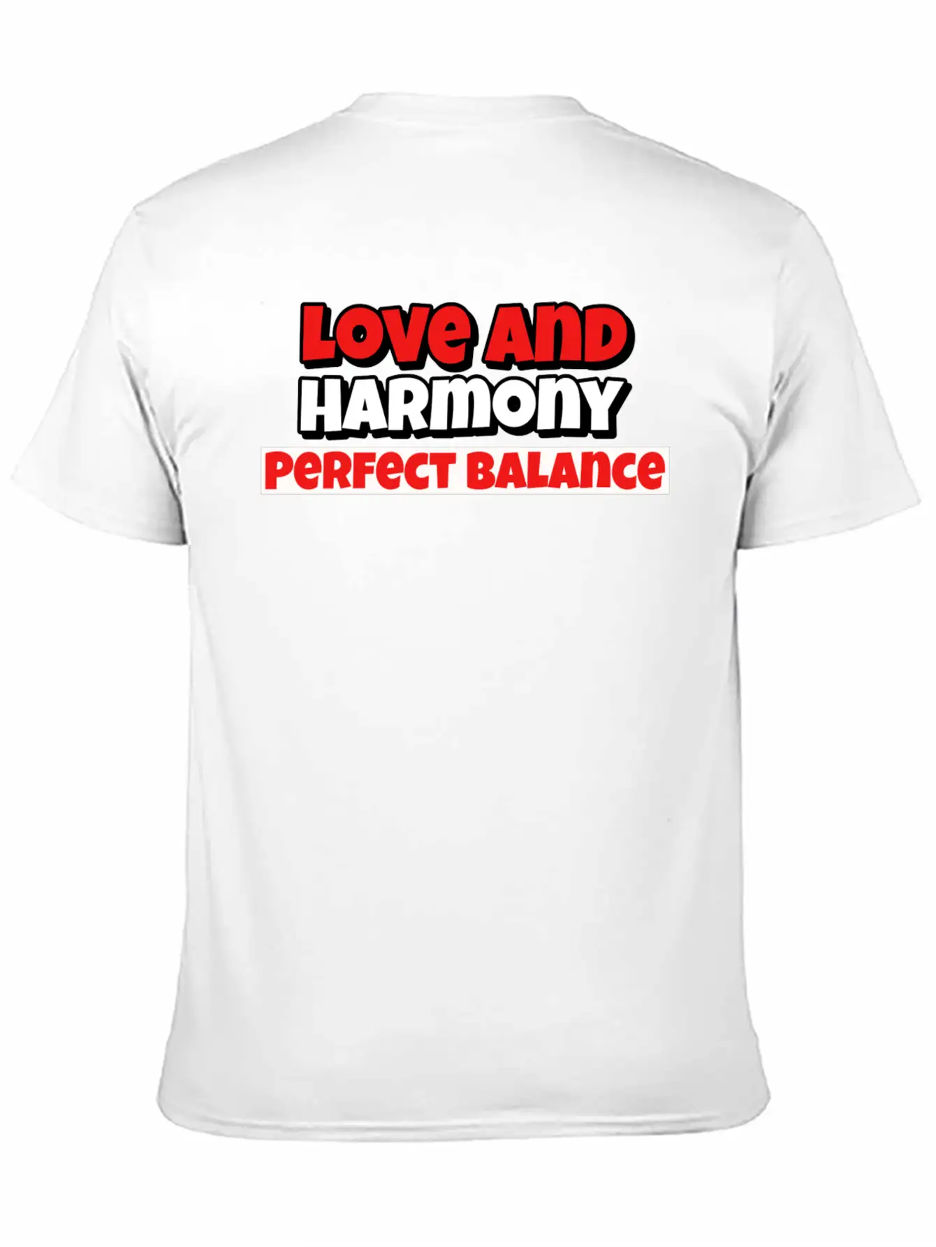 Love And Harmony Perfect Balance Basic Graphic T-Shirt – Daily Comfort In Soft Cotton