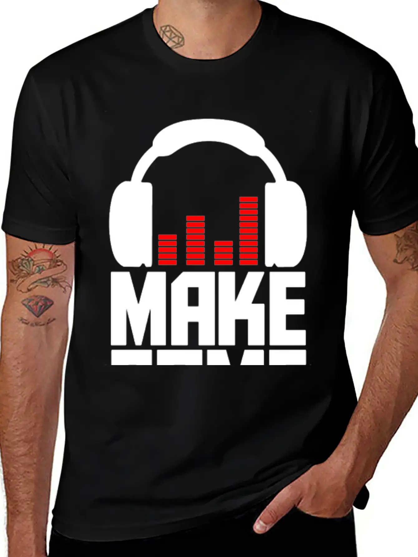 Make Some Noise Headphone II Breathable Graphic T-Shirt – Perfect For Casual Days