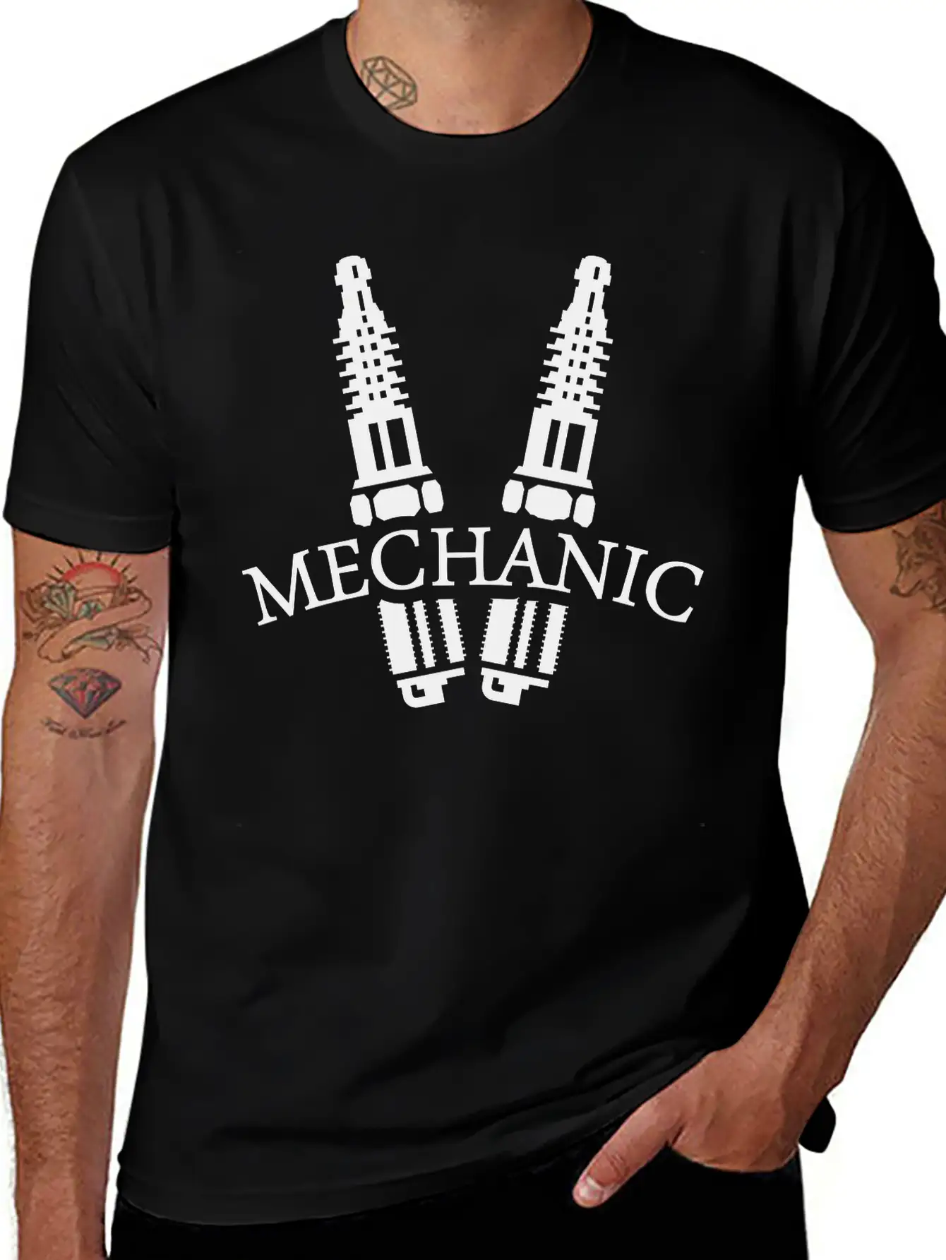 Mechanic (1c) Basic Graphic T-Shirt – Daily Comfort In Soft Cotton