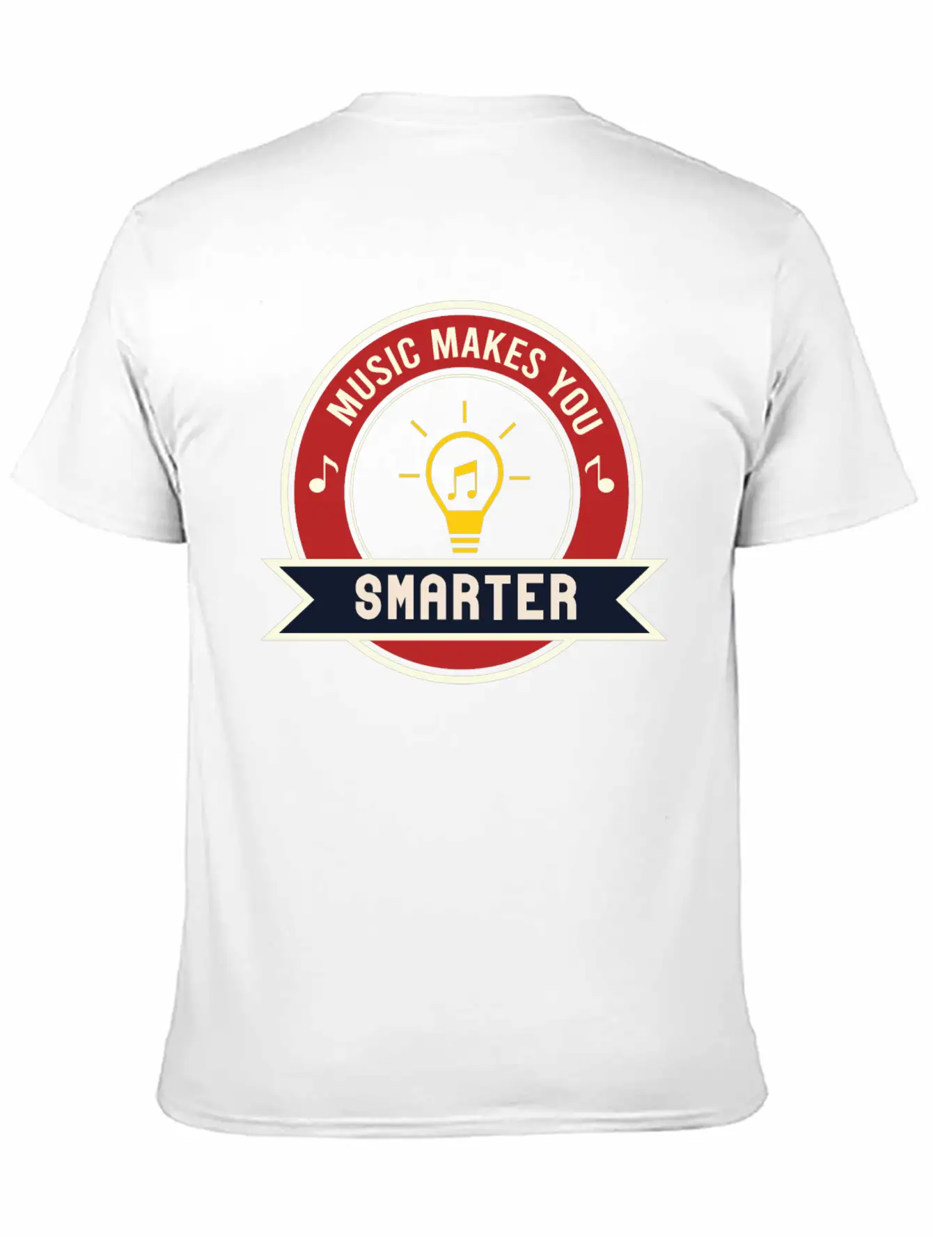 MUSIC MAKES YOU SMARTER Basic Graphic T-Shirt – Daily Comfort In Soft Cotton