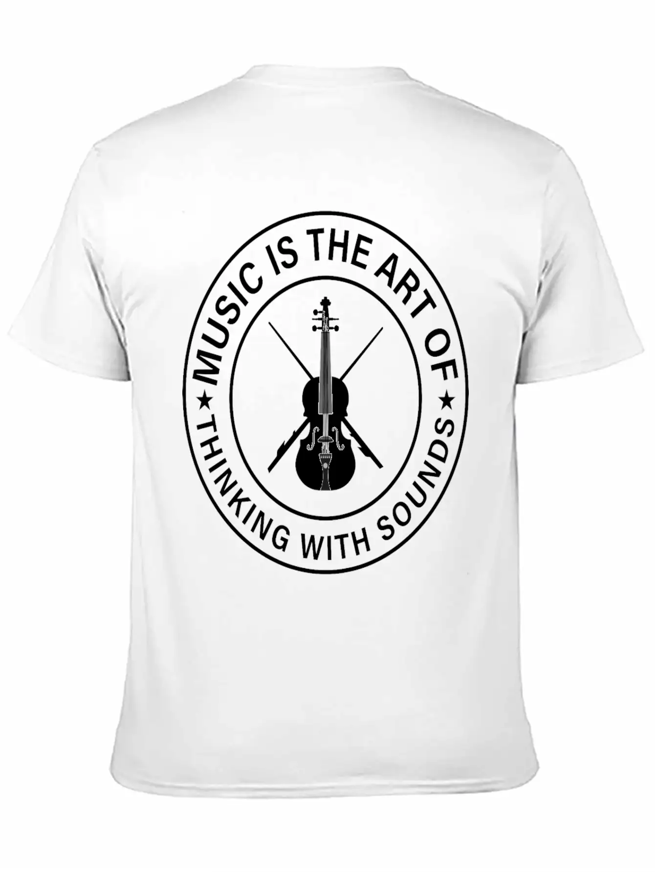 Music The Art Of Thinking In Tones Sounds Thinking Basic Graphic T-Shirt – Daily Comfort In Soft Cotton