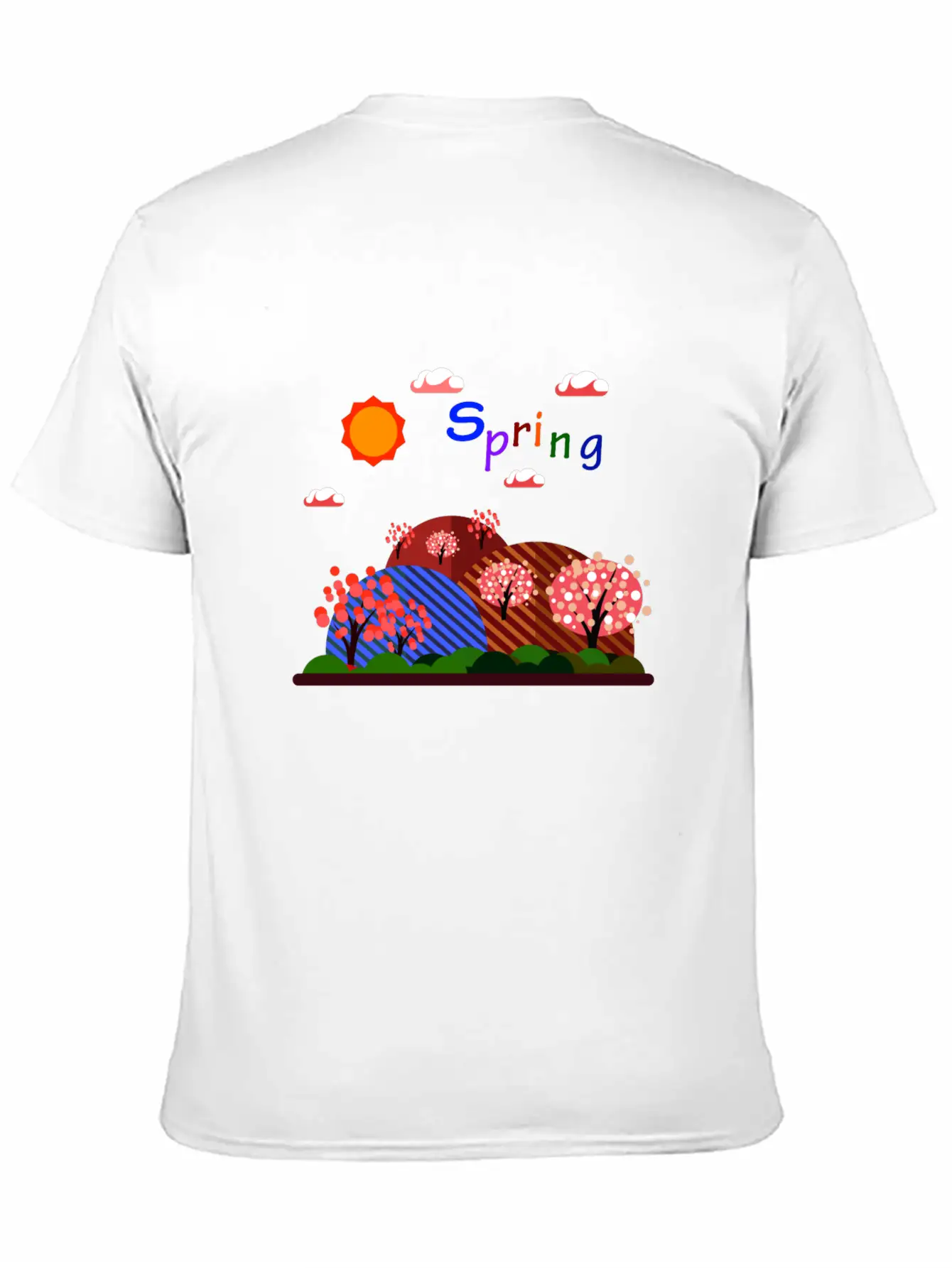 Natural Spring Basic Graphic T-Shirt – Daily Comfort In Soft Cotton