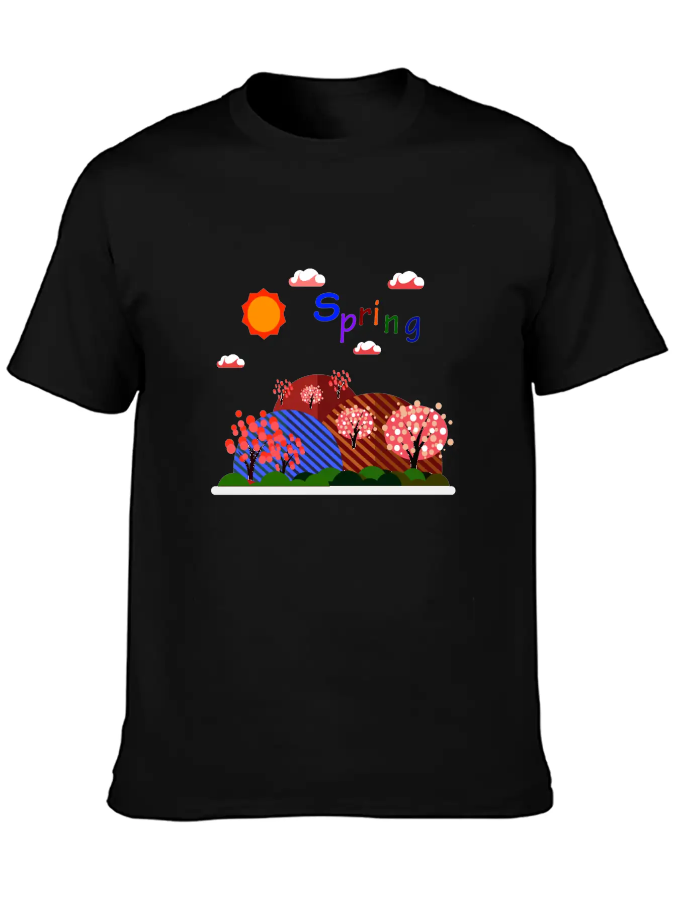 Natural Spring Basic Graphic T-Shirt – Daily Comfort In Soft Cotton