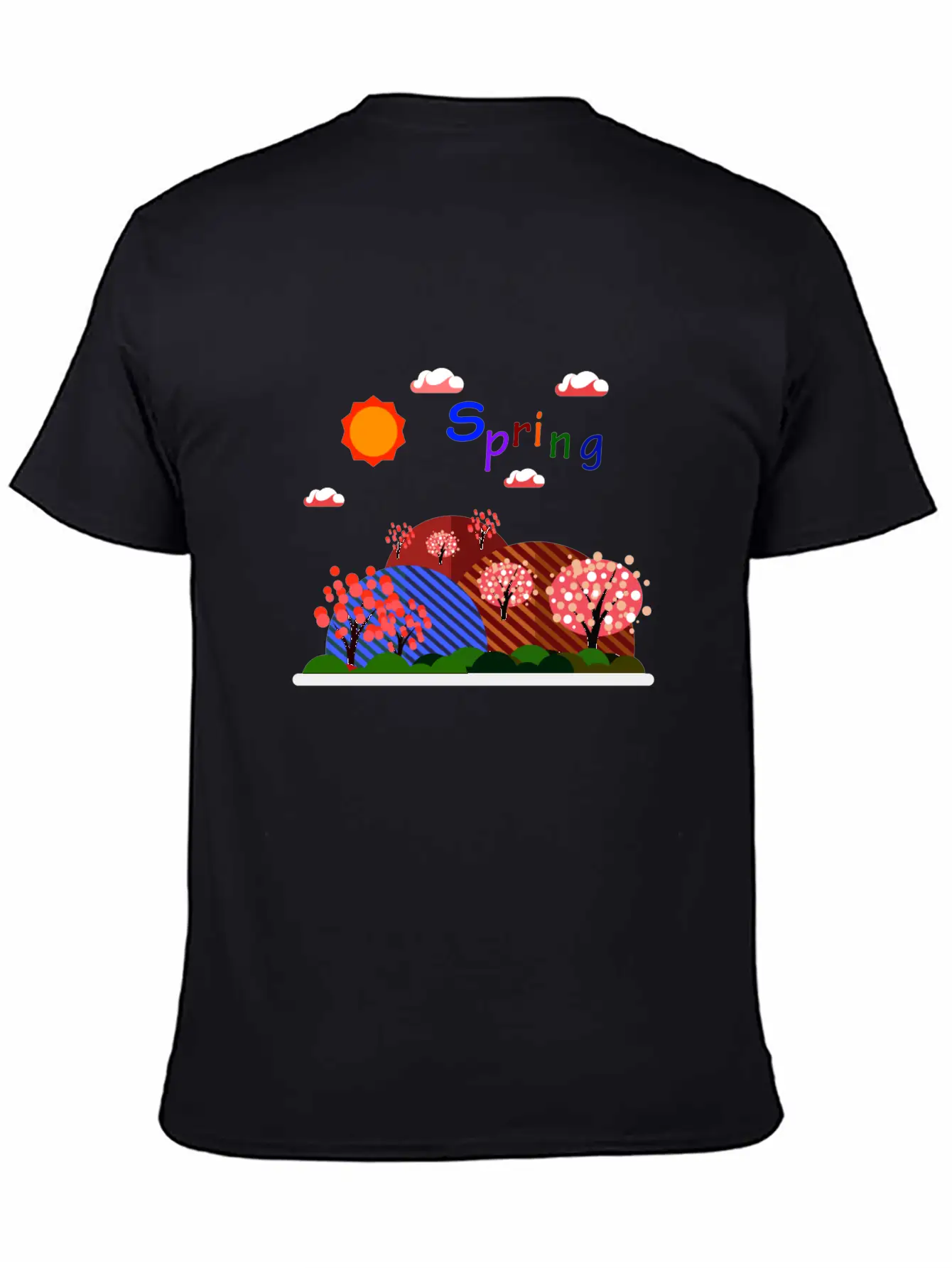 Natural Spring Basic Graphic T-Shirt – Daily Comfort In Soft Cotton