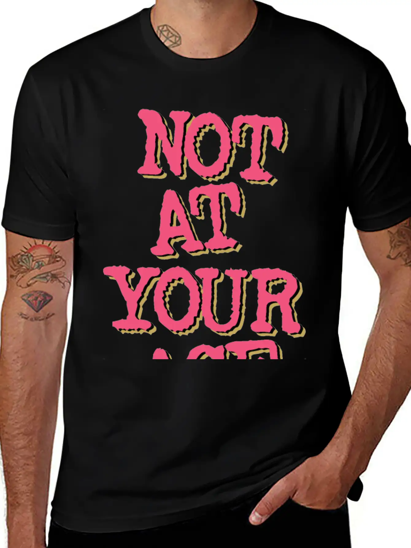 Not At Your Age Basic Graphic T-Shirt – Daily Comfort In Soft Cotton