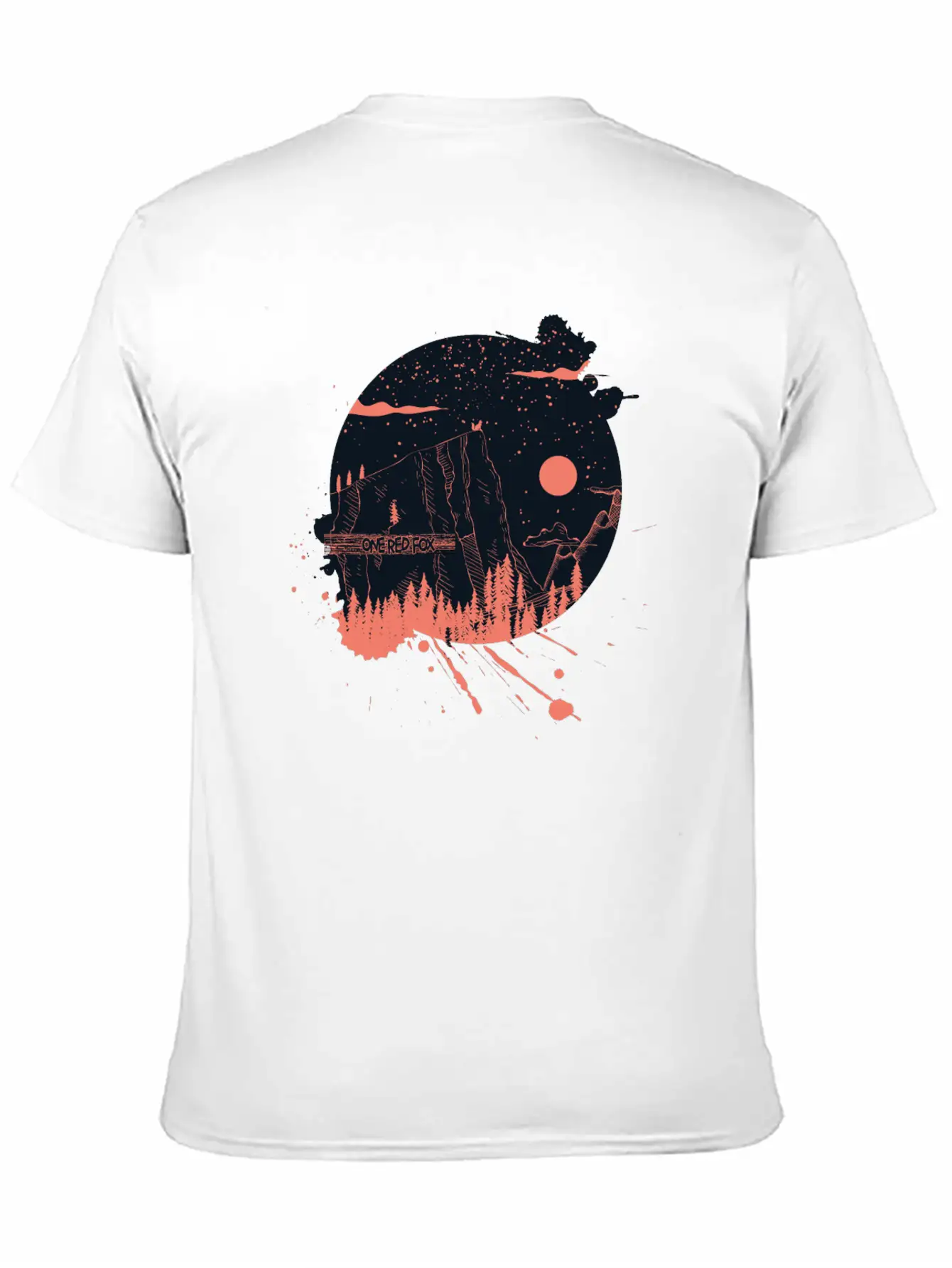 One Red Fox Breathable Graphic T-Shirt – Perfect For Casual Days