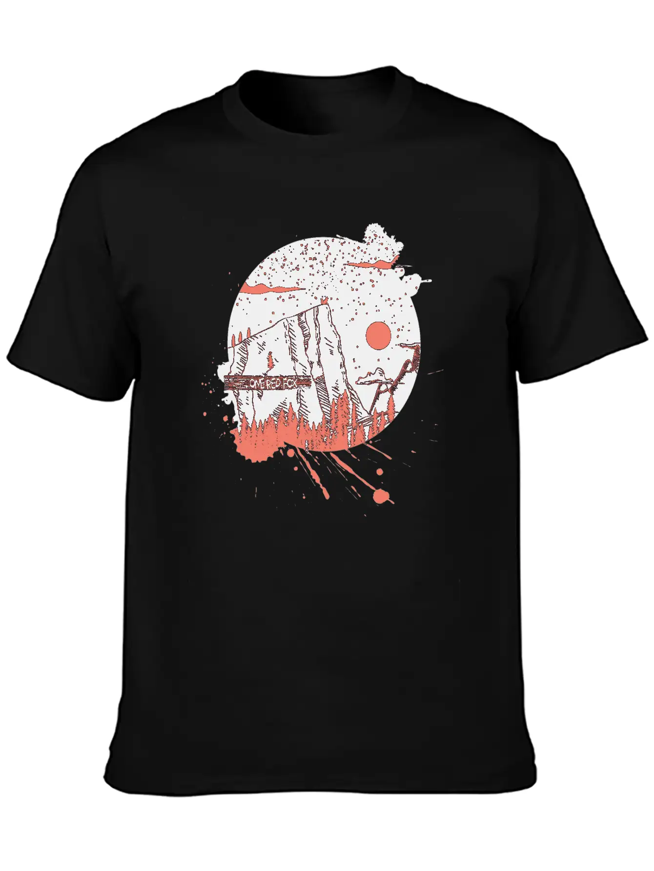 One Red Fox Breathable Graphic T-Shirt – Perfect For Casual Days