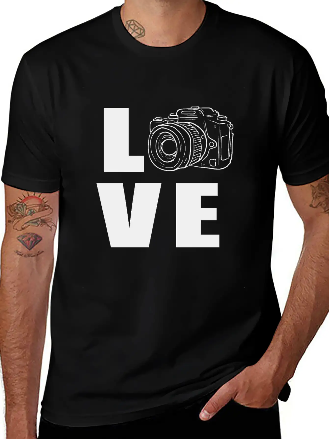 Photography Camera Breathable Graphic T-Shirt – Perfect For Casual Days
