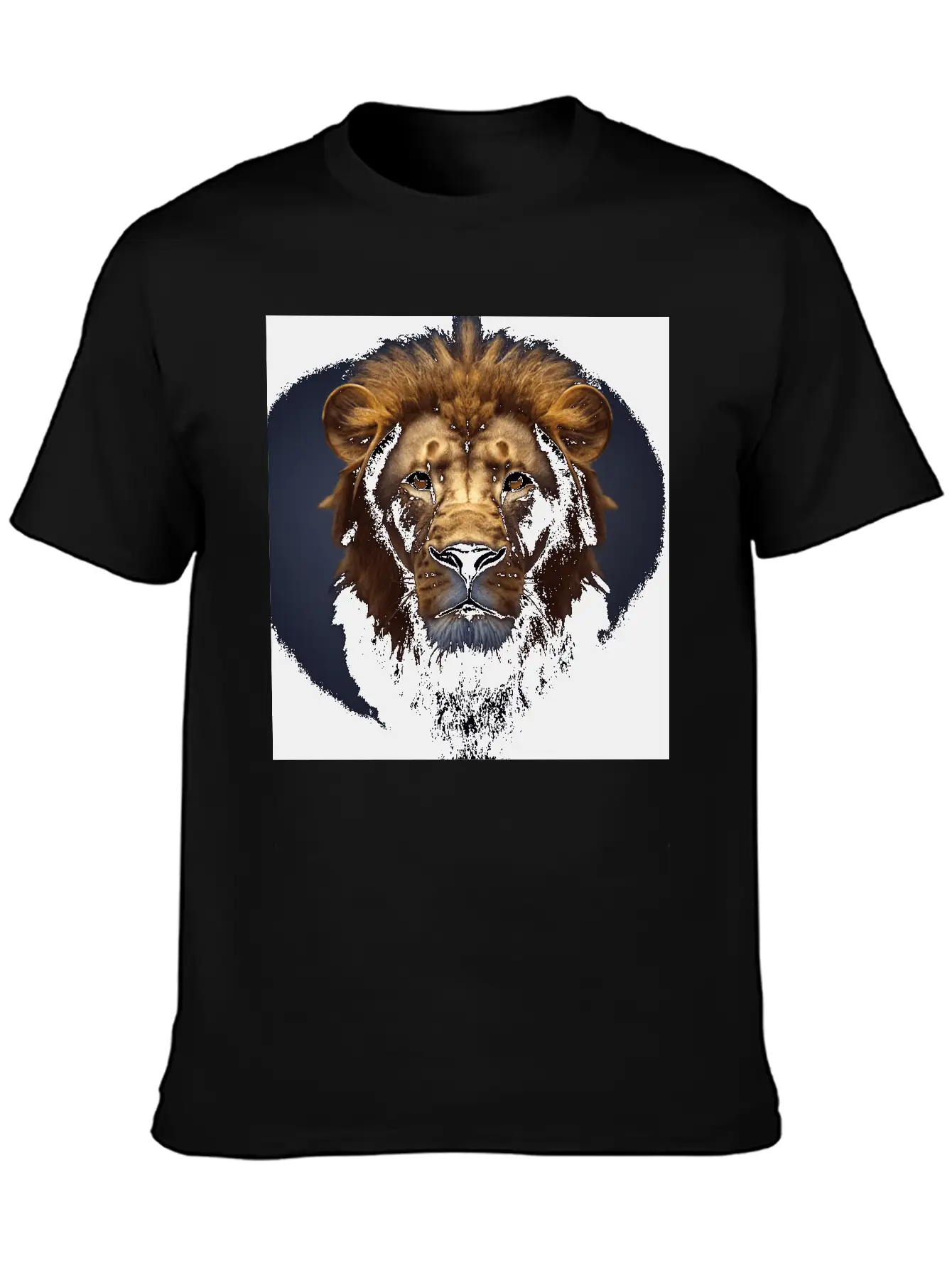 Photorealistic Male Lion Version 3 Breathable Graphic T-Shirt – Perfect For Casual Days