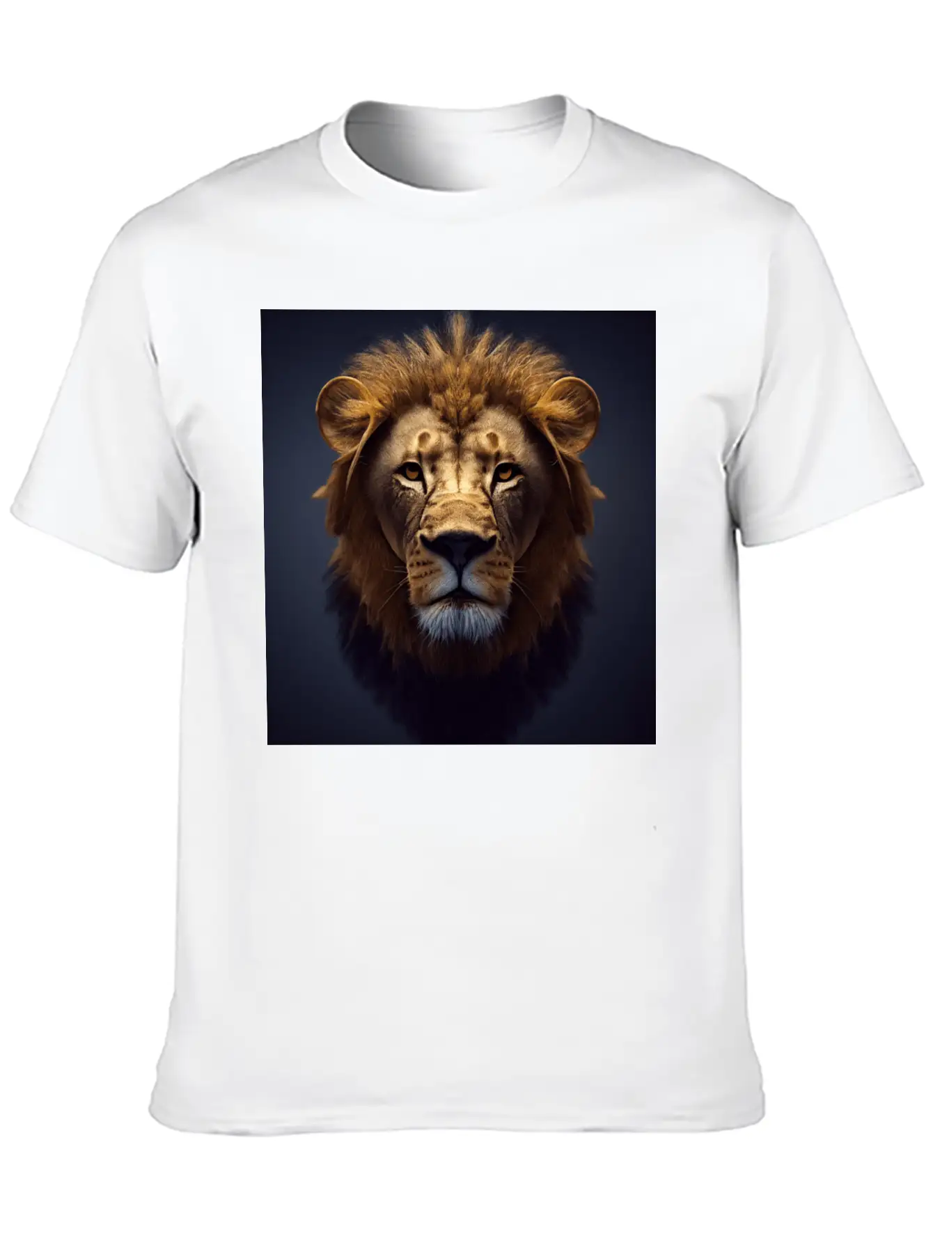 Photorealistic Male Lion Version 3 Breathable Graphic T-Shirt – Perfect For Casual Days