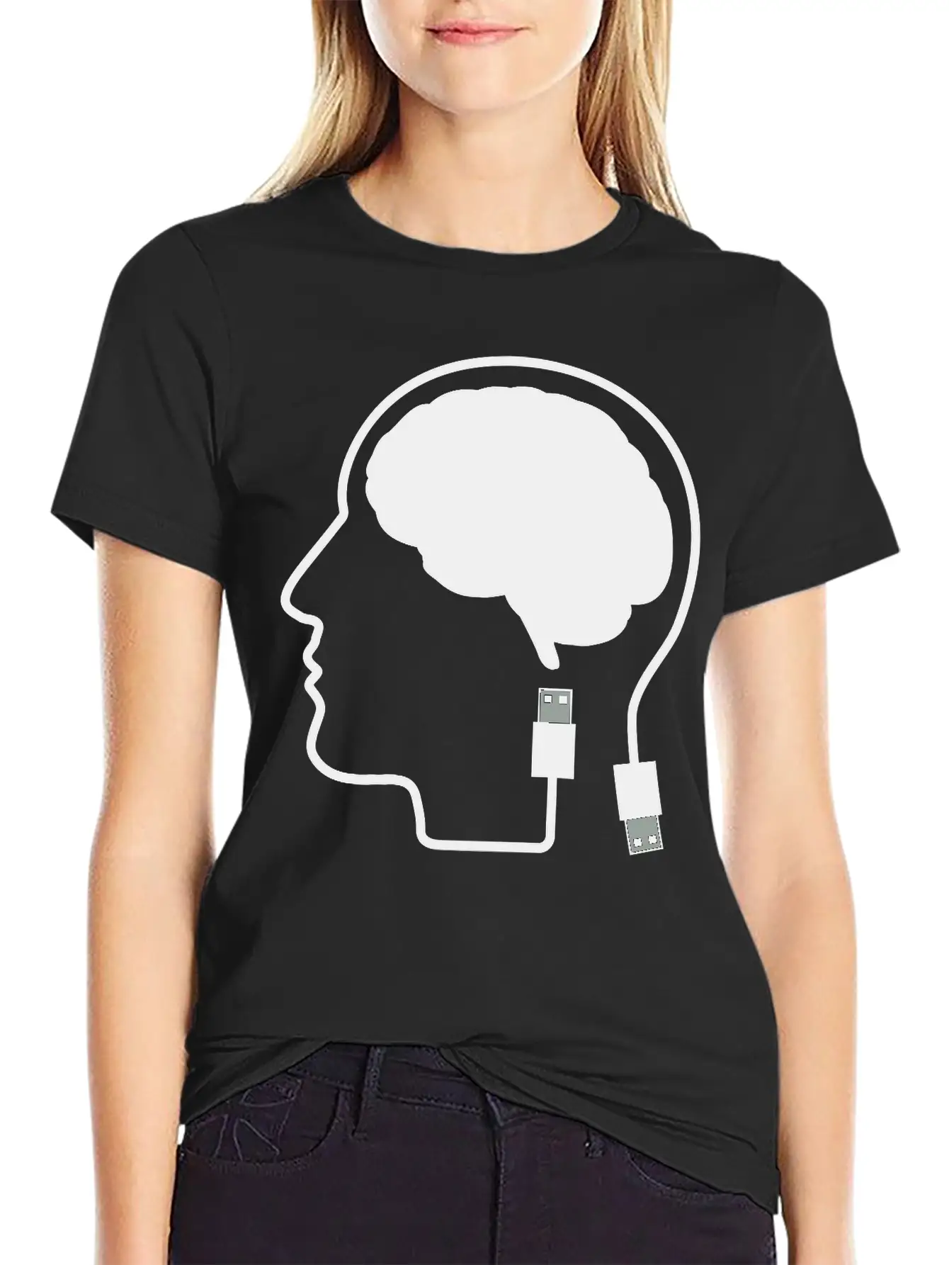 Plugged In Breathable Graphic T-Shirt – Perfect For Casual Days