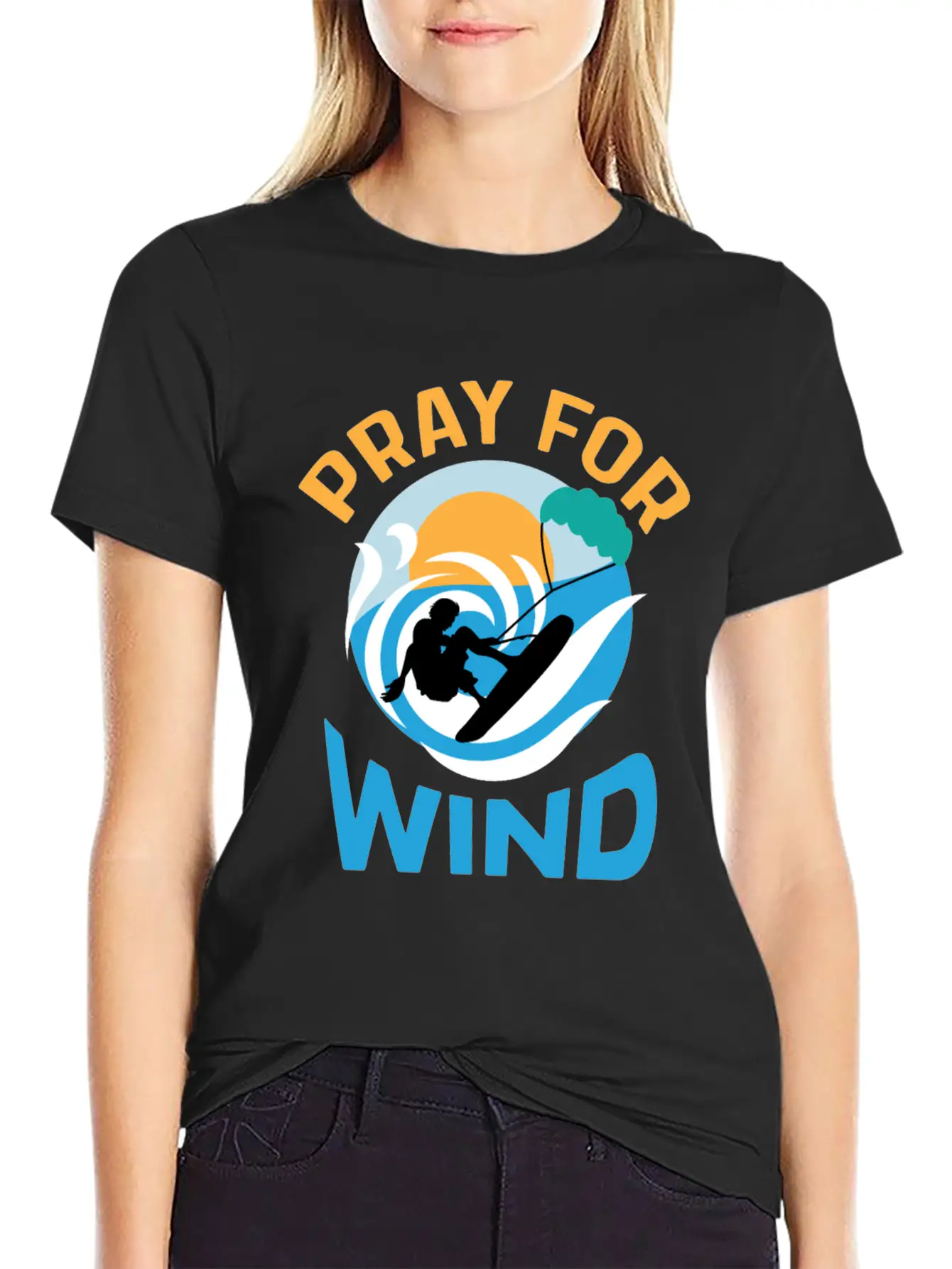 Pray For Wind Hobbyist Gift Basic Graphic T-Shirt – Daily Comfort In Soft Cotton