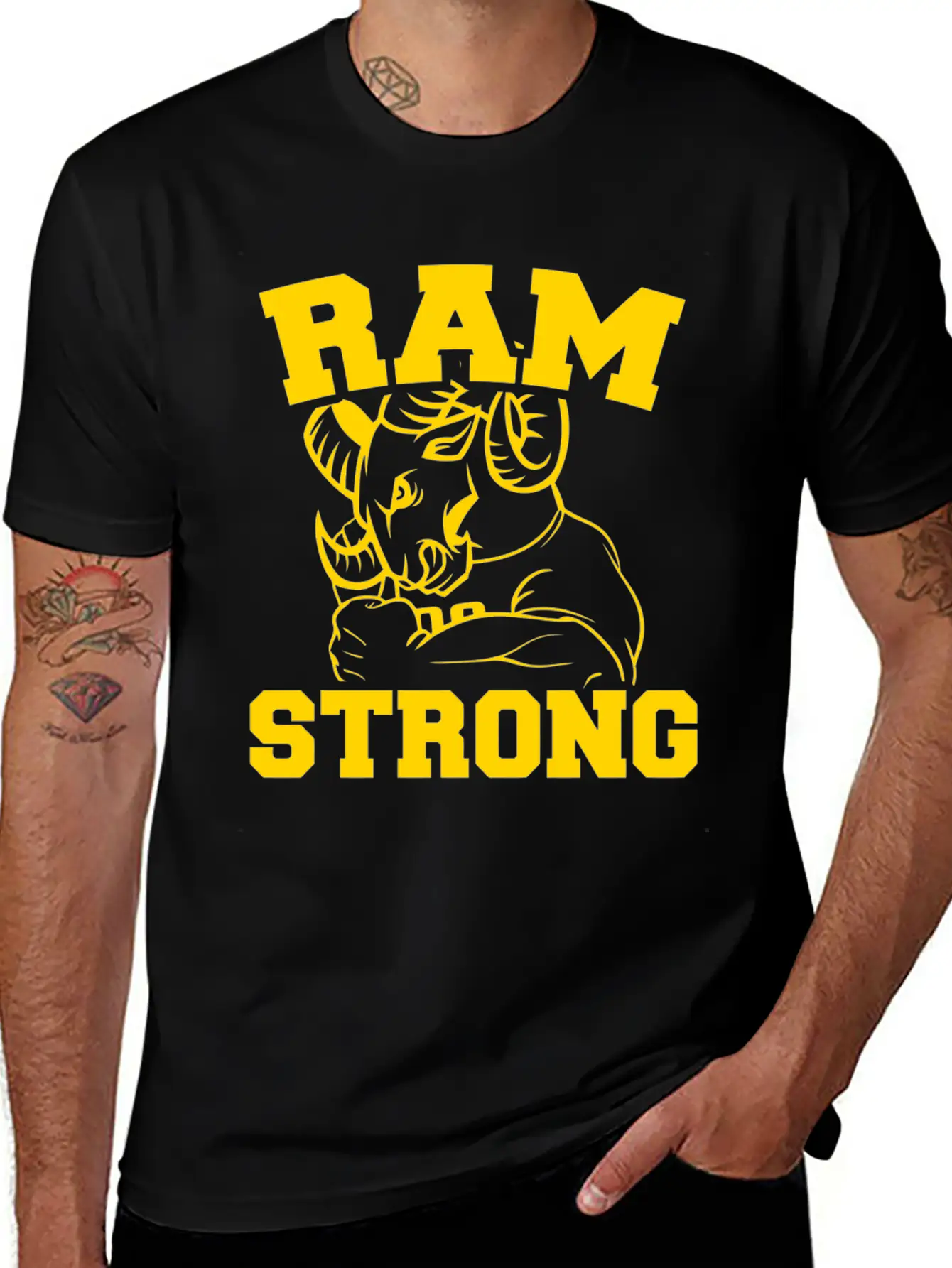 Ram Strong Timeless Short Sleeve Tee – Comfy And Minimalist Design