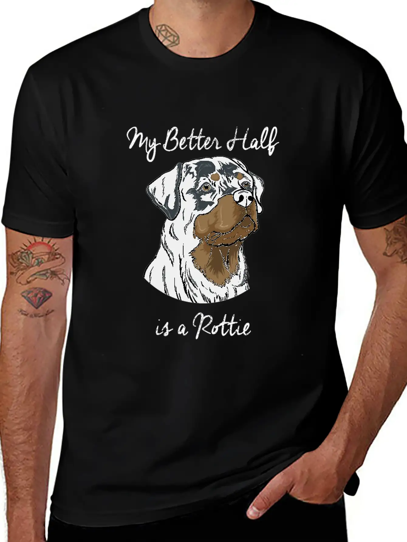 Rottweiler Basic Graphic T-Shirt – Daily Comfort In Soft Cotton