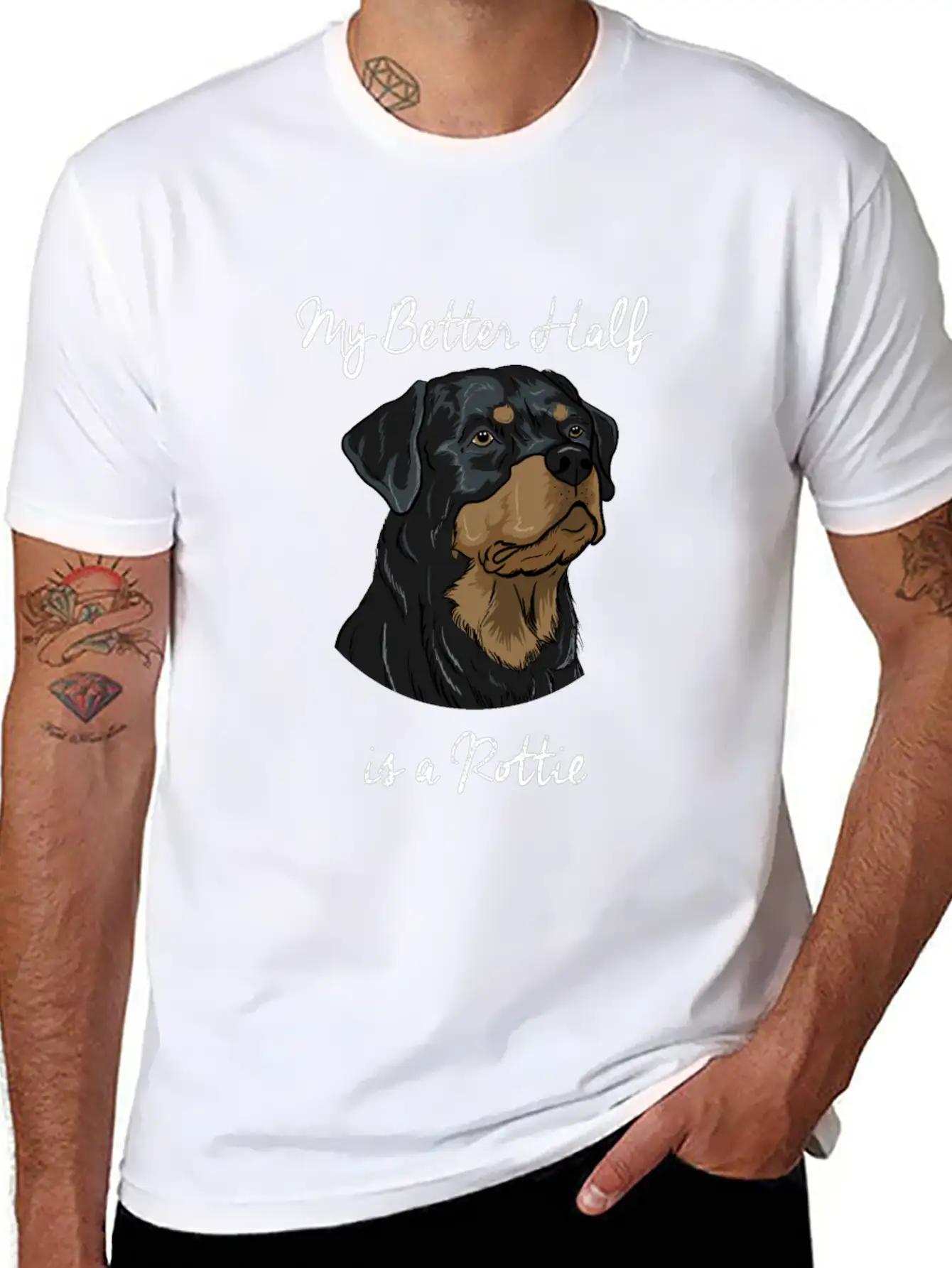 Rottweiler Basic Graphic T-Shirt – Daily Comfort In Soft Cotton