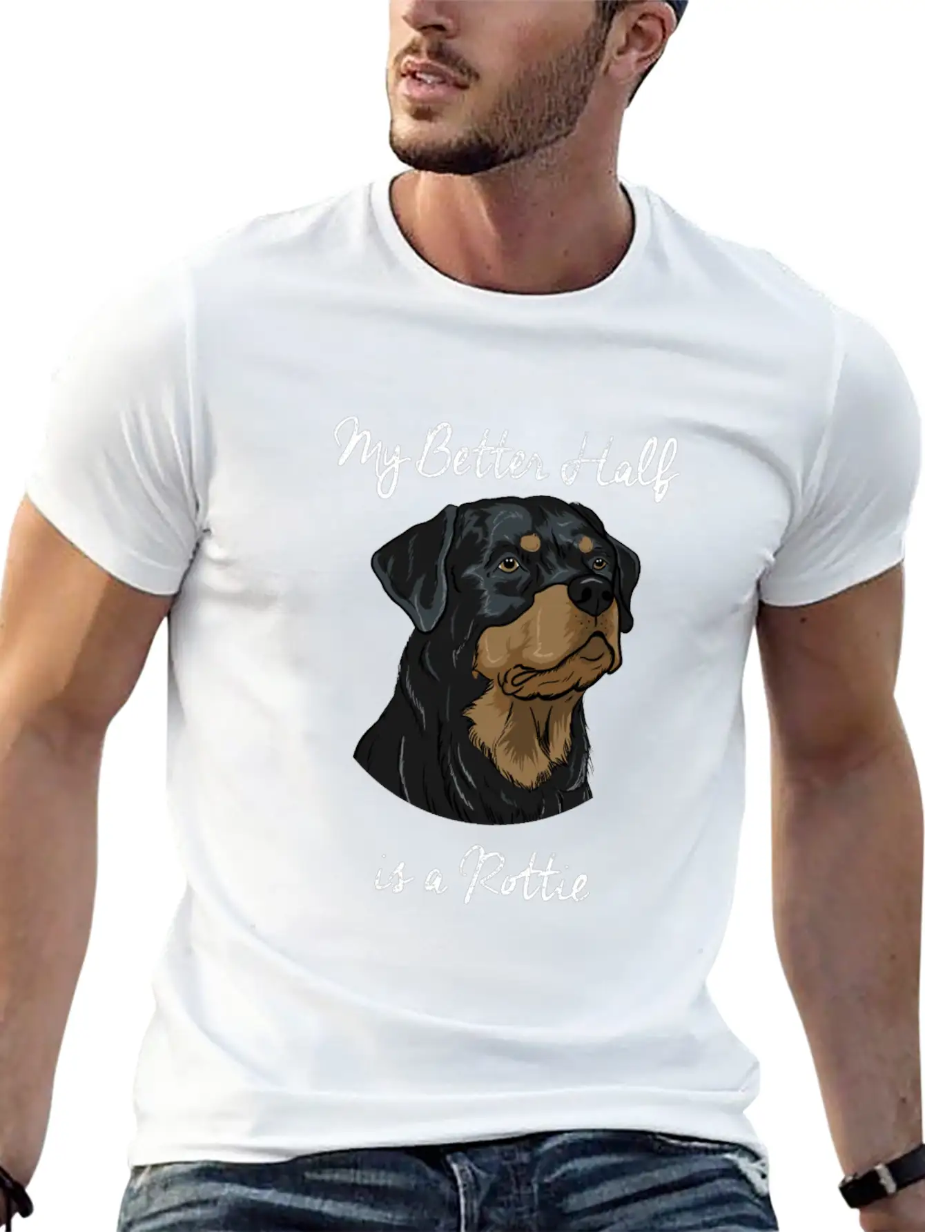 Rottweiler Basic Graphic T-Shirt – Daily Comfort In Soft Cotton
