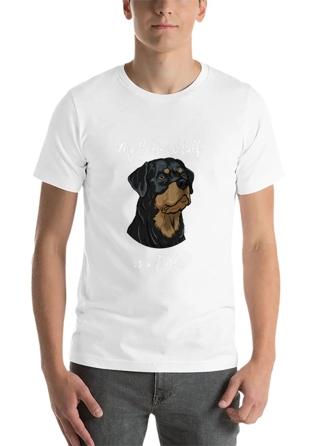 Rottweiler Basic Graphic T-Shirt – Daily Comfort In Soft Cotton