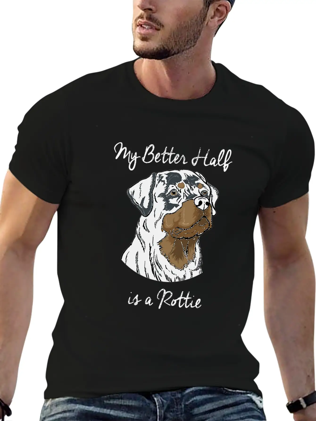 Rottweiler Basic Graphic T-Shirt – Daily Comfort In Soft Cotton