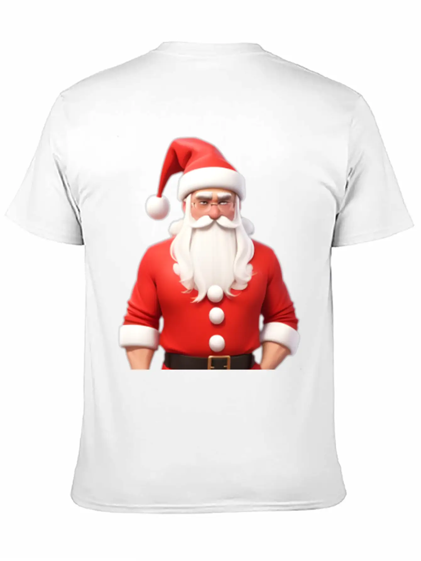 Santa 3d Breathable Graphic T-Shirt – Perfect For Casual Days