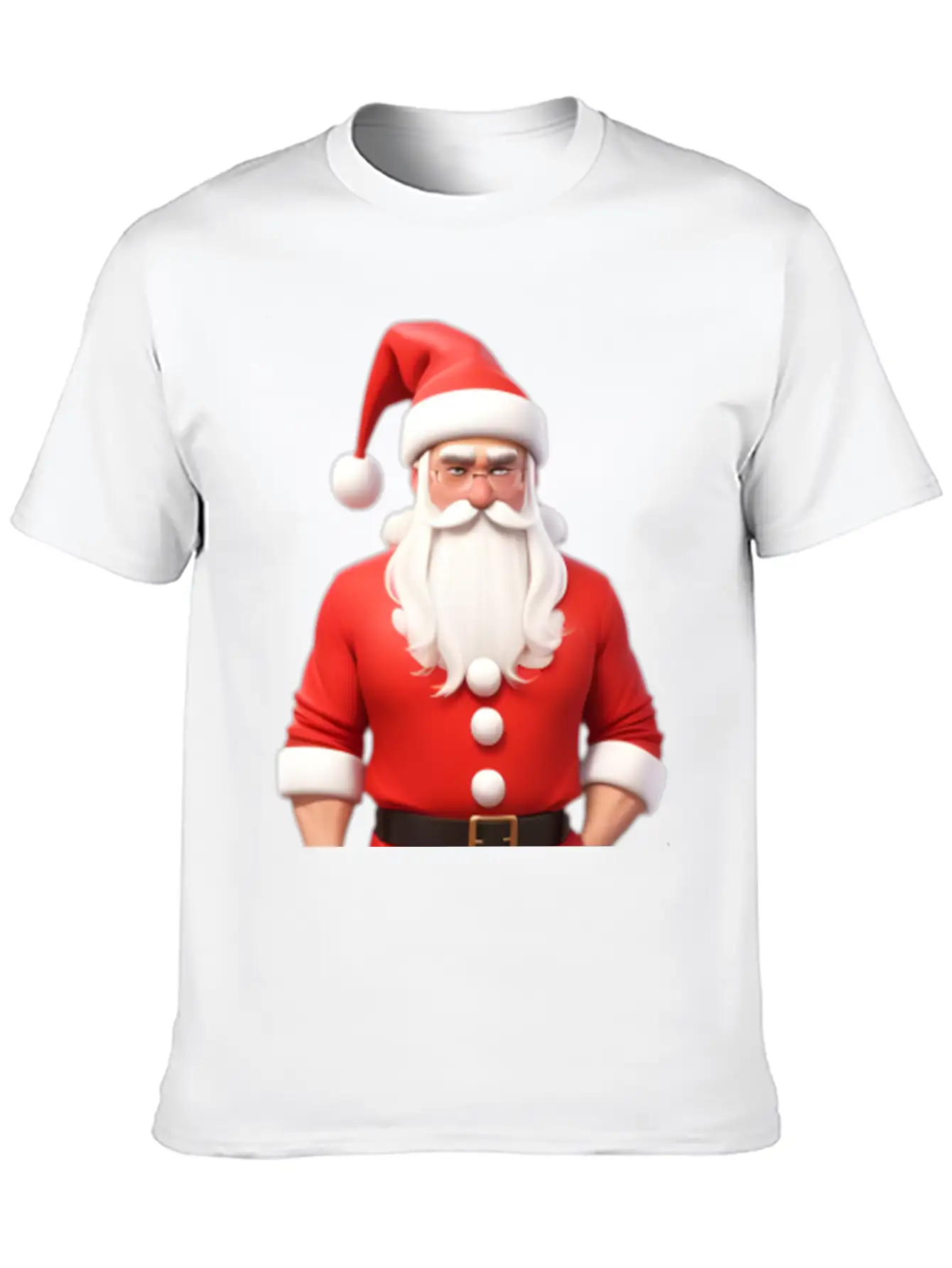 Santa 3d Breathable Graphic T-Shirt – Perfect For Casual Days