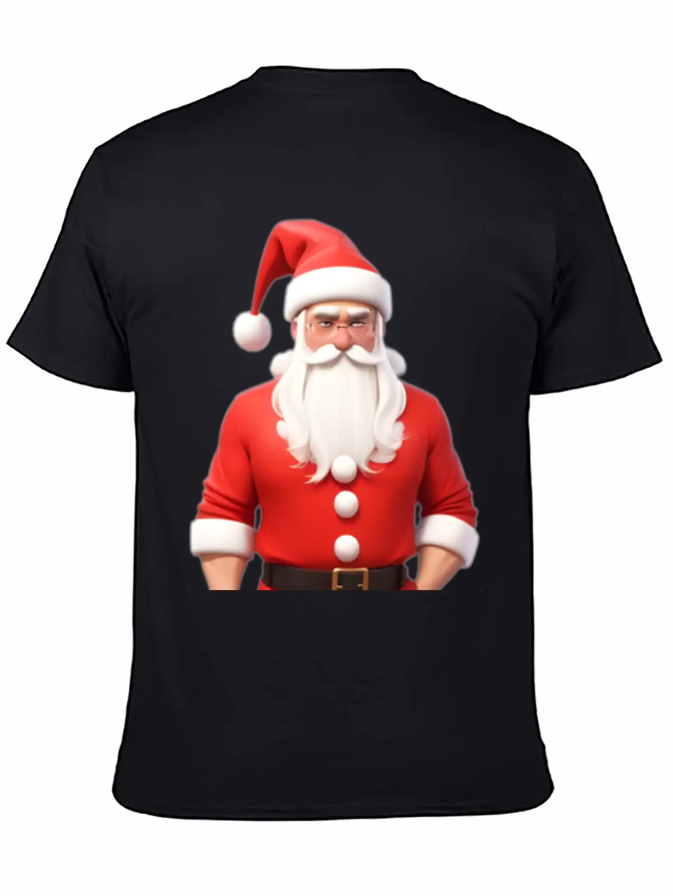 Santa 3d Breathable Graphic T-Shirt – Perfect For Casual Days