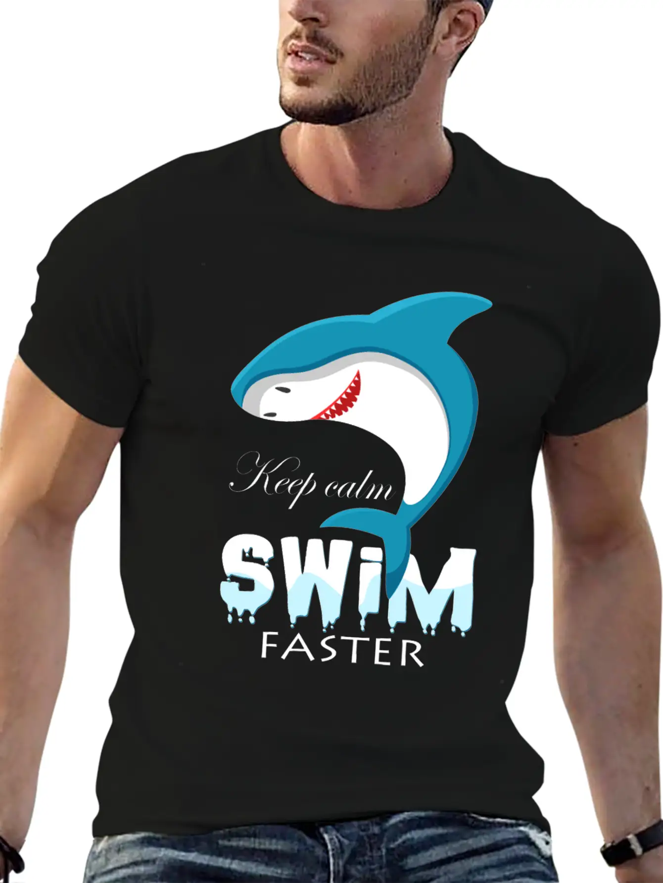 Shark Basic Graphic T-Shirt – Daily Comfort In Soft Cotton