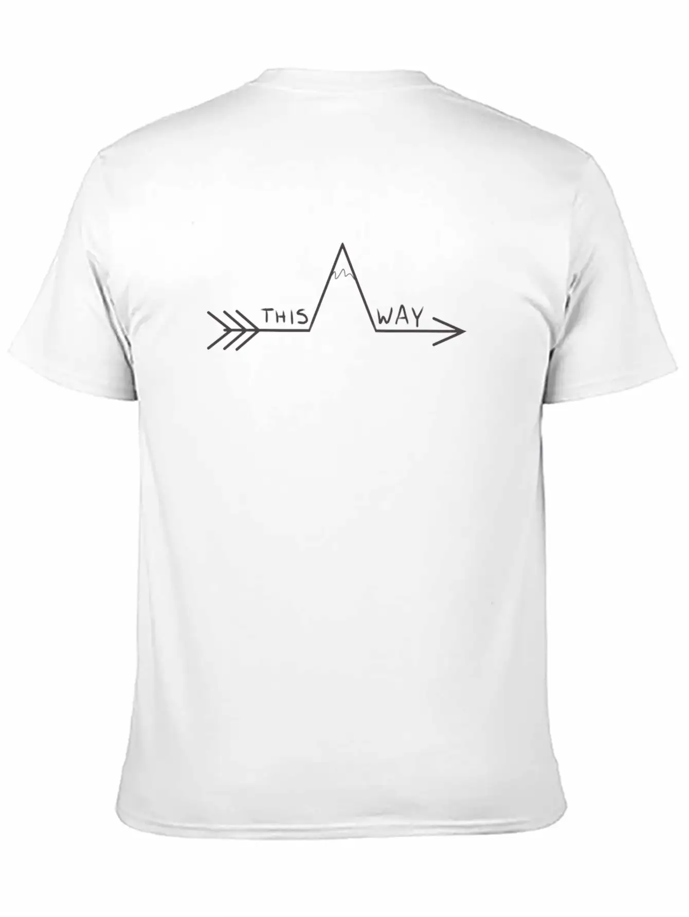 Signpost This Way Basic Graphic T-Shirt – Daily Comfort In Soft Cotton
