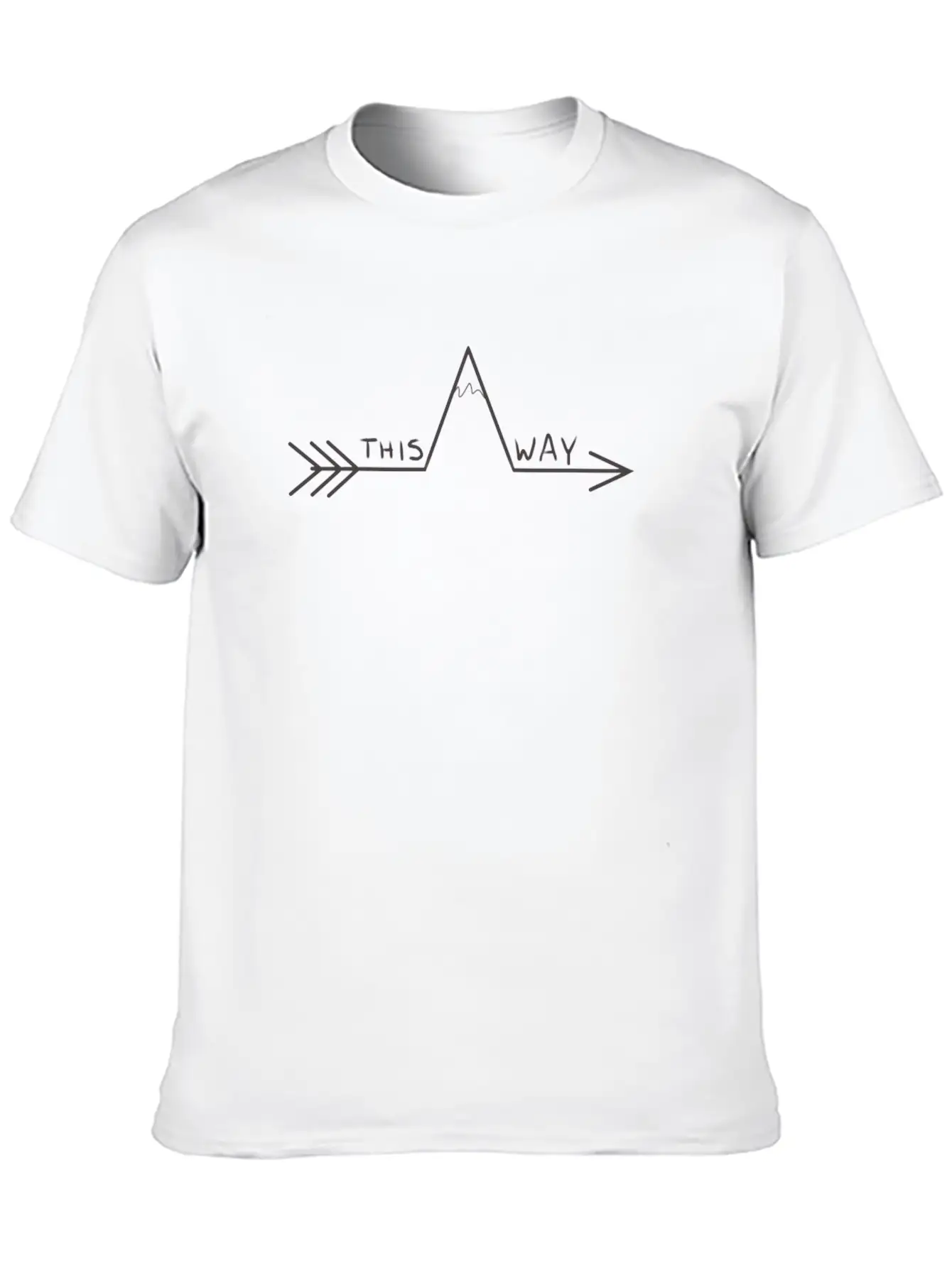 Signpost This Way Basic Graphic T-Shirt – Daily Comfort In Soft Cotton