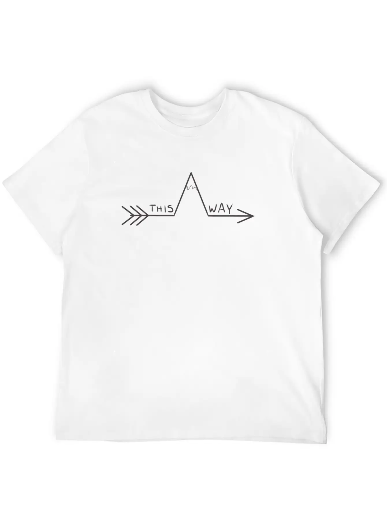 Signpost This Way Basic Graphic T-Shirt – Daily Comfort In Soft Cotton