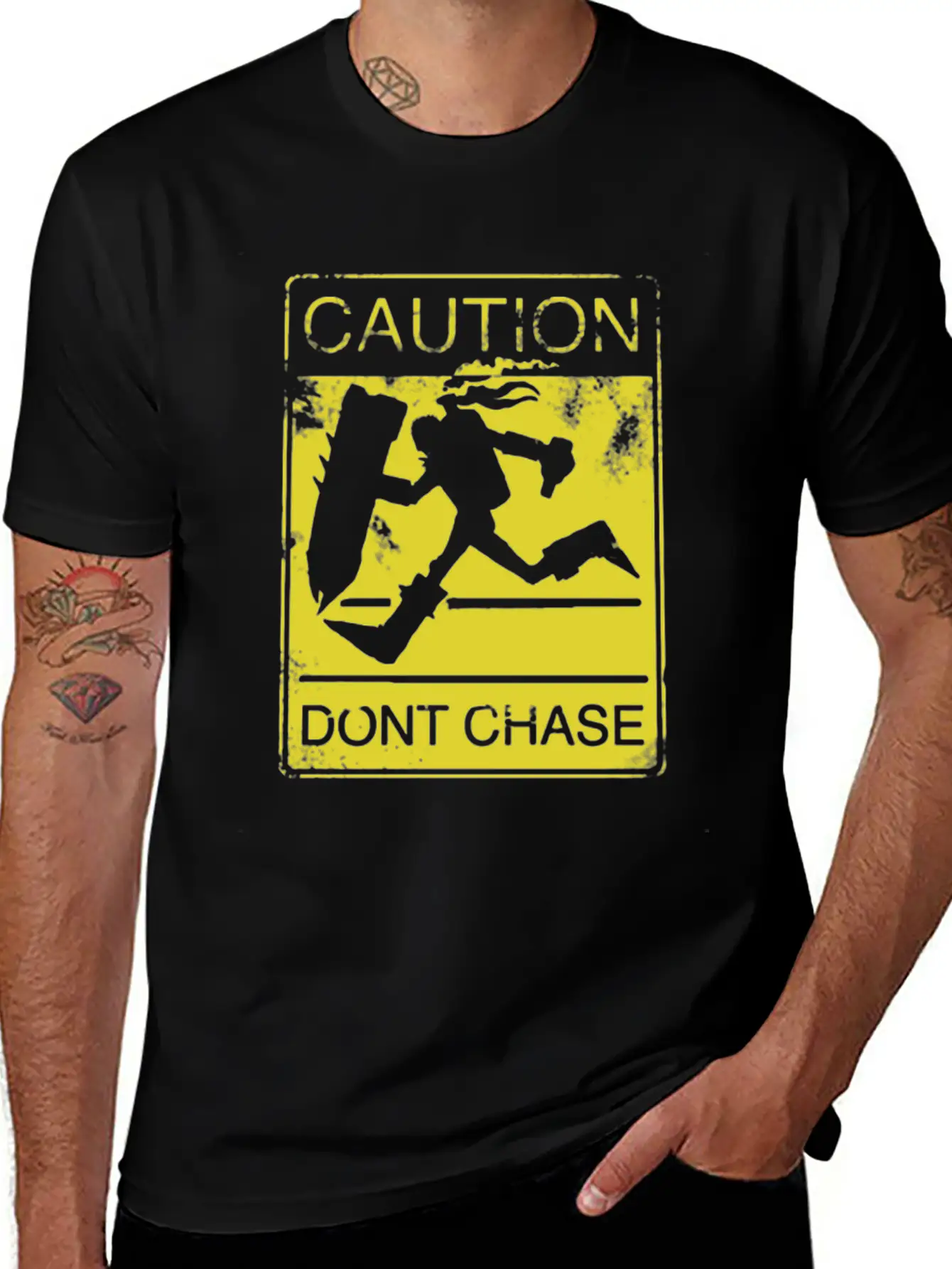 Singed - Caution Don't Chase T-shirt For LOL Ga Timeless Short Sleeve Tee – Comfy And Minimalist Design