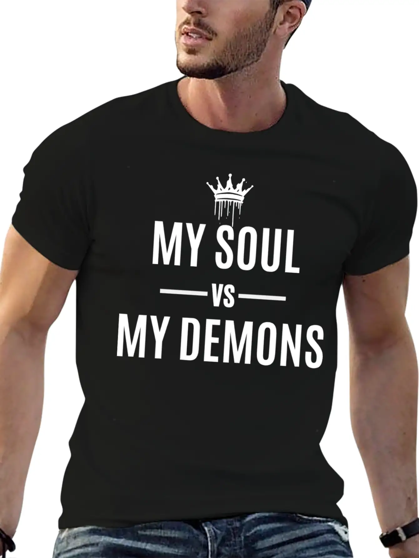 Soul V Demons Basic Graphic T-Shirt – Daily Comfort In Soft Cotton