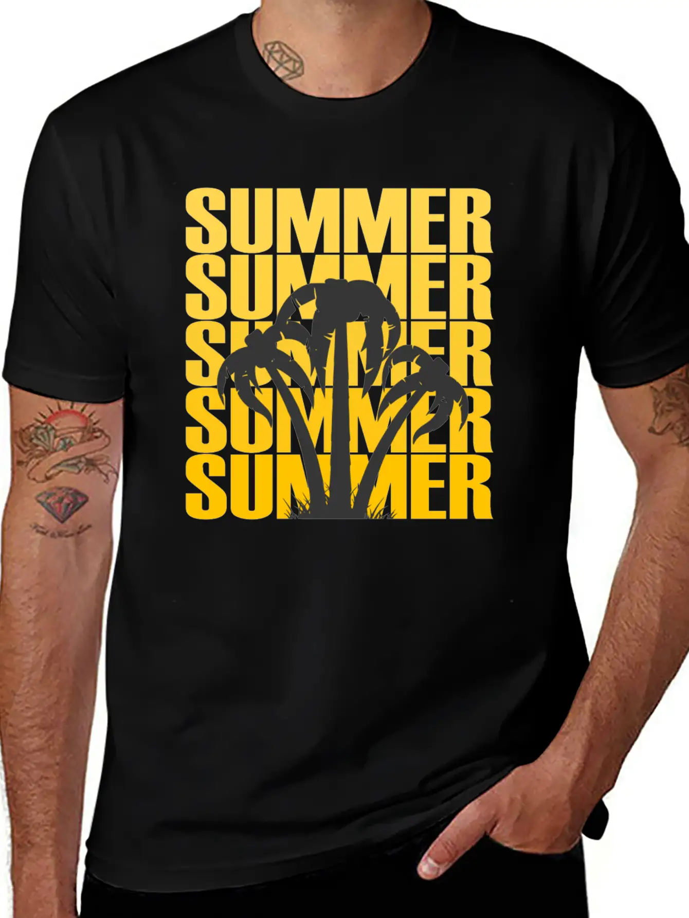 Summer Summer Summer Summer Summer Sun Gift Basic Graphic T-Shirt – Daily Comfort In Soft Cotton