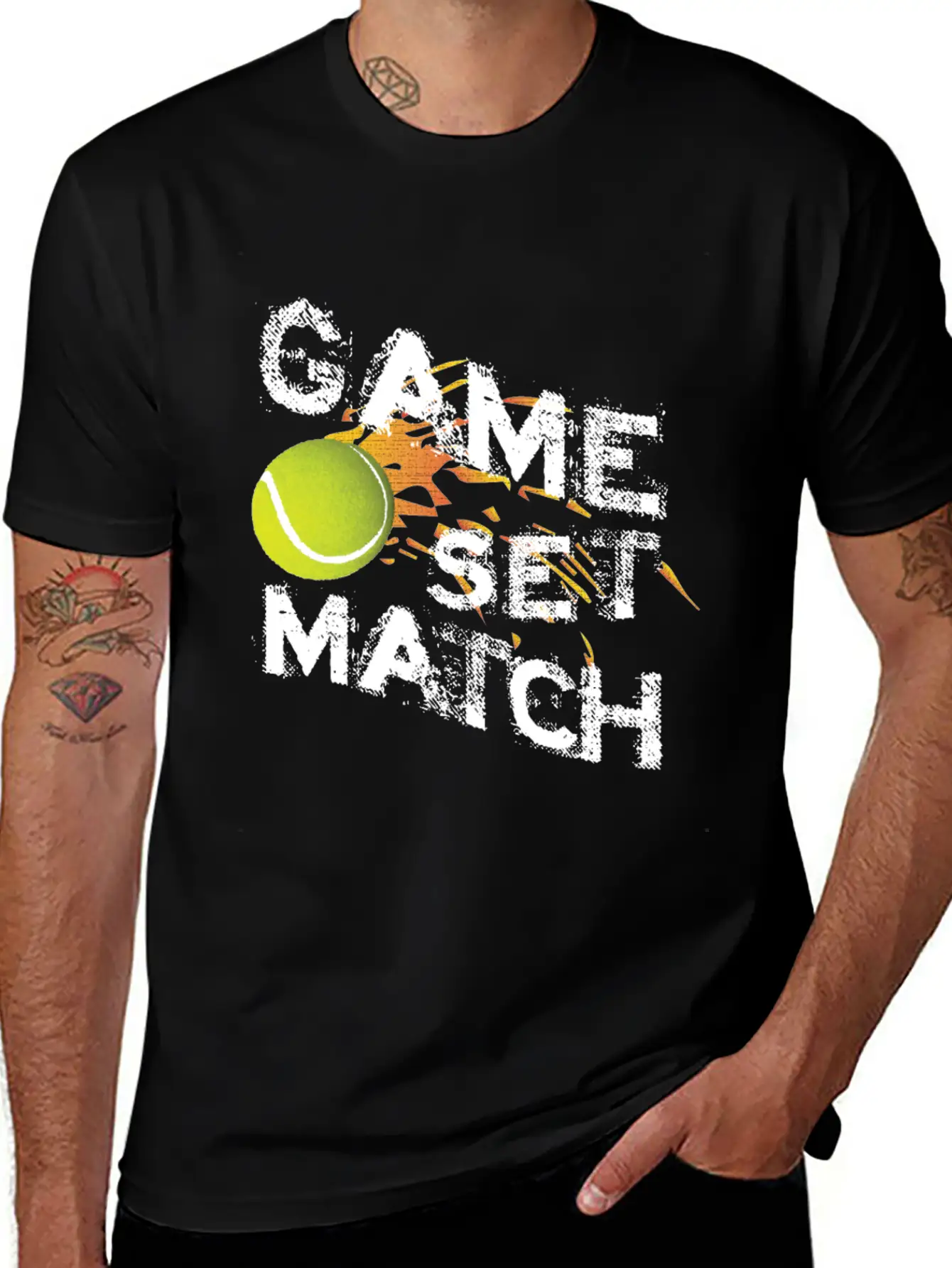 T-shirt Game Set Match Breathable Graphic T-Shirt – Perfect For Casual Days