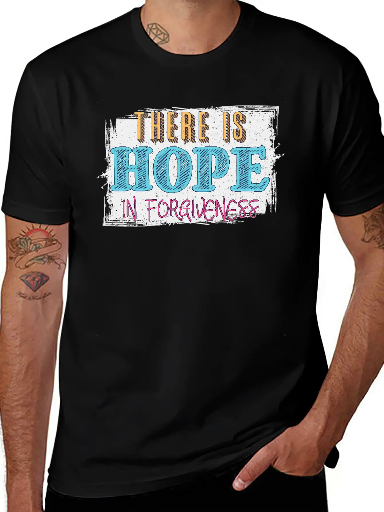 There Is Hope In Forgiveness Basic Graphic T-Shirt – Daily Comfort In Soft Cotton