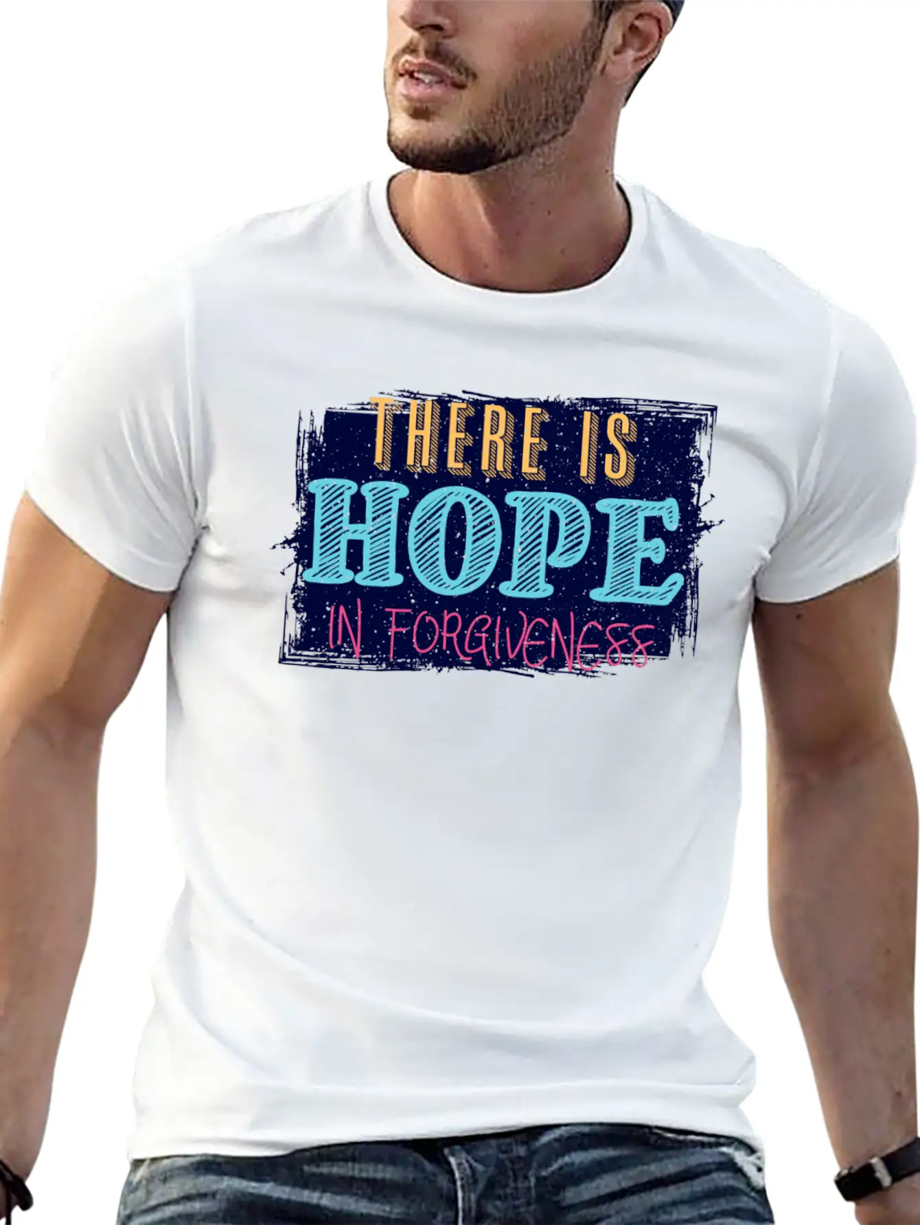 There Is Hope In Forgiveness Basic Graphic T-Shirt – Daily Comfort In Soft Cotton
