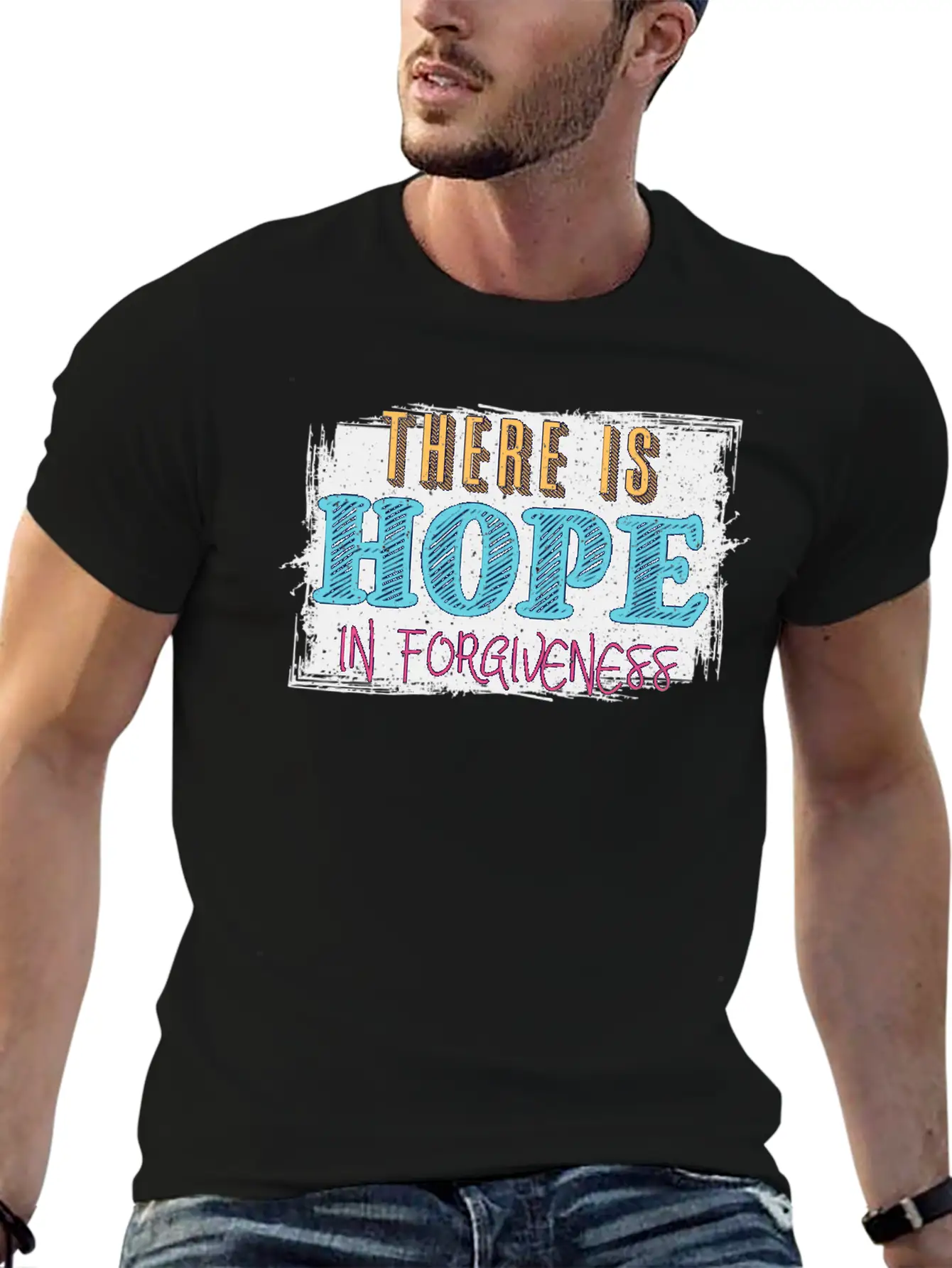 There Is Hope In Forgiveness Basic Graphic T-Shirt – Daily Comfort In Soft Cotton