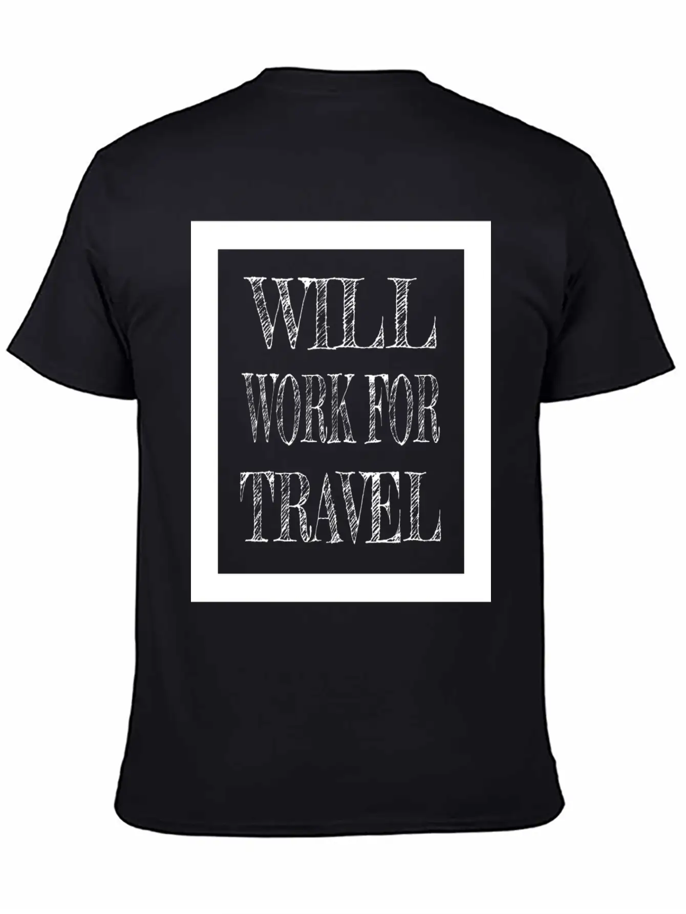 Travel - Will Work For Travel Basic Graphic T-Shirt – Daily Comfort In Soft Cotton