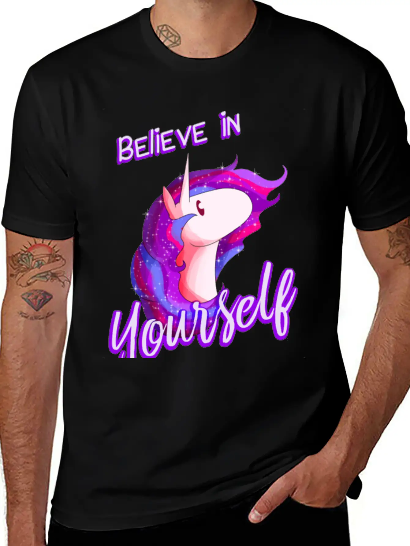 Unicorns Basic Graphic T-Shirt – Daily Comfort In Soft Cotton