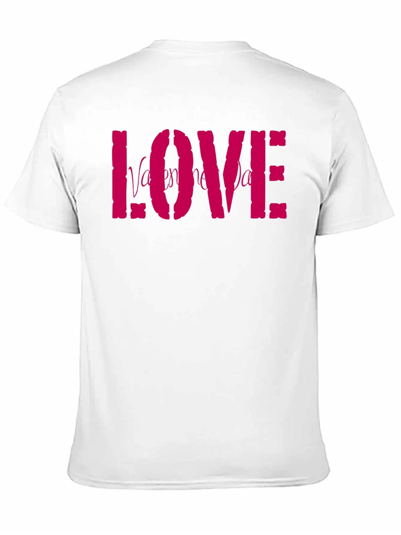 Valentine's Love Vector (changeable Color) Breathable Graphic T-Shirt – Perfect For Casual Days