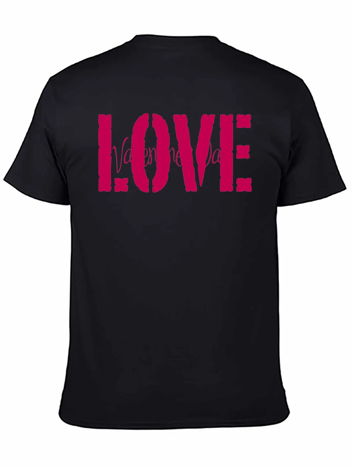 Valentine's Love Vector (changeable Color) Breathable Graphic T-Shirt – Perfect For Casual Days