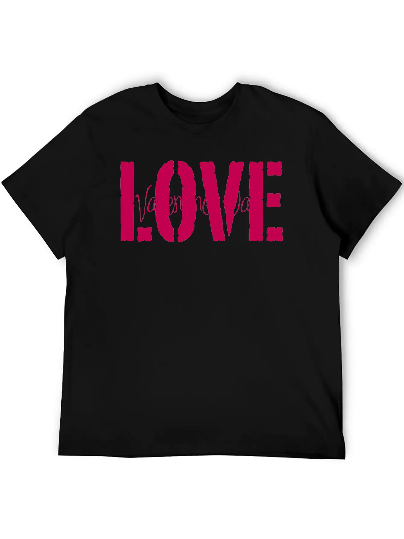 Valentine's Love Vector (changeable Color) Breathable Graphic T-Shirt – Perfect For Casual Days